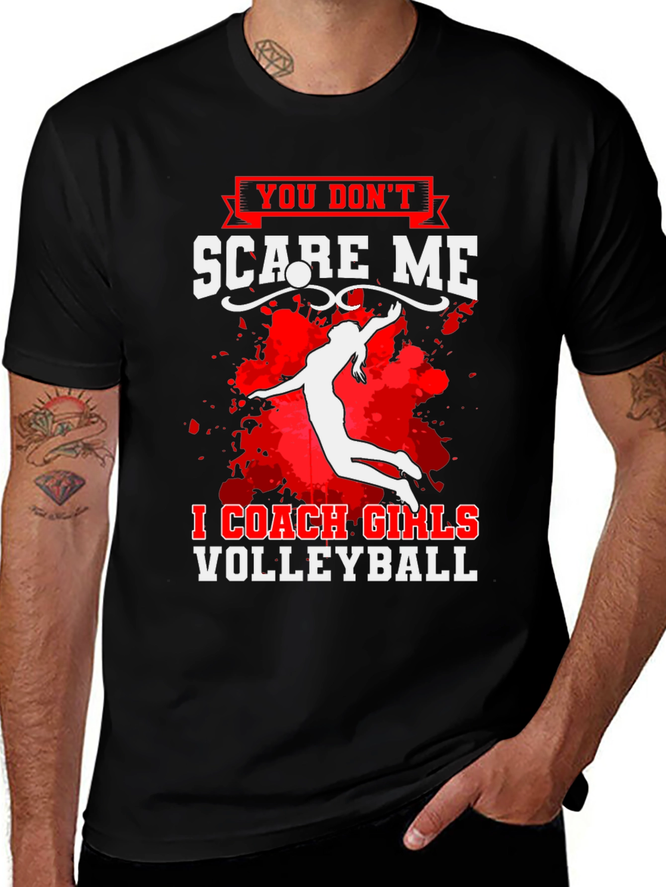 Coach Girls Volleyball Graphic T-Shirt