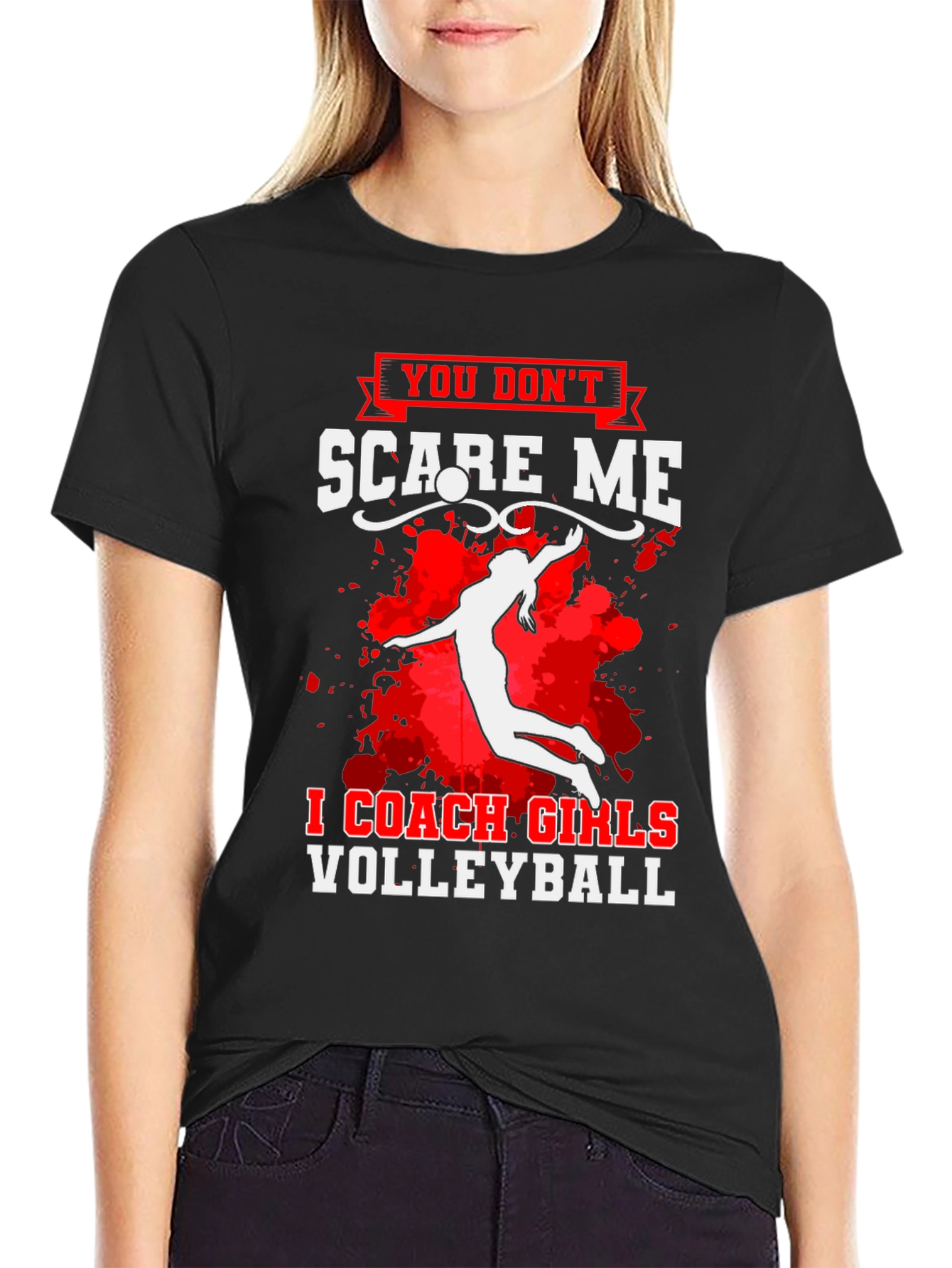 Coach Girls Volleyball Graphic T-Shirt