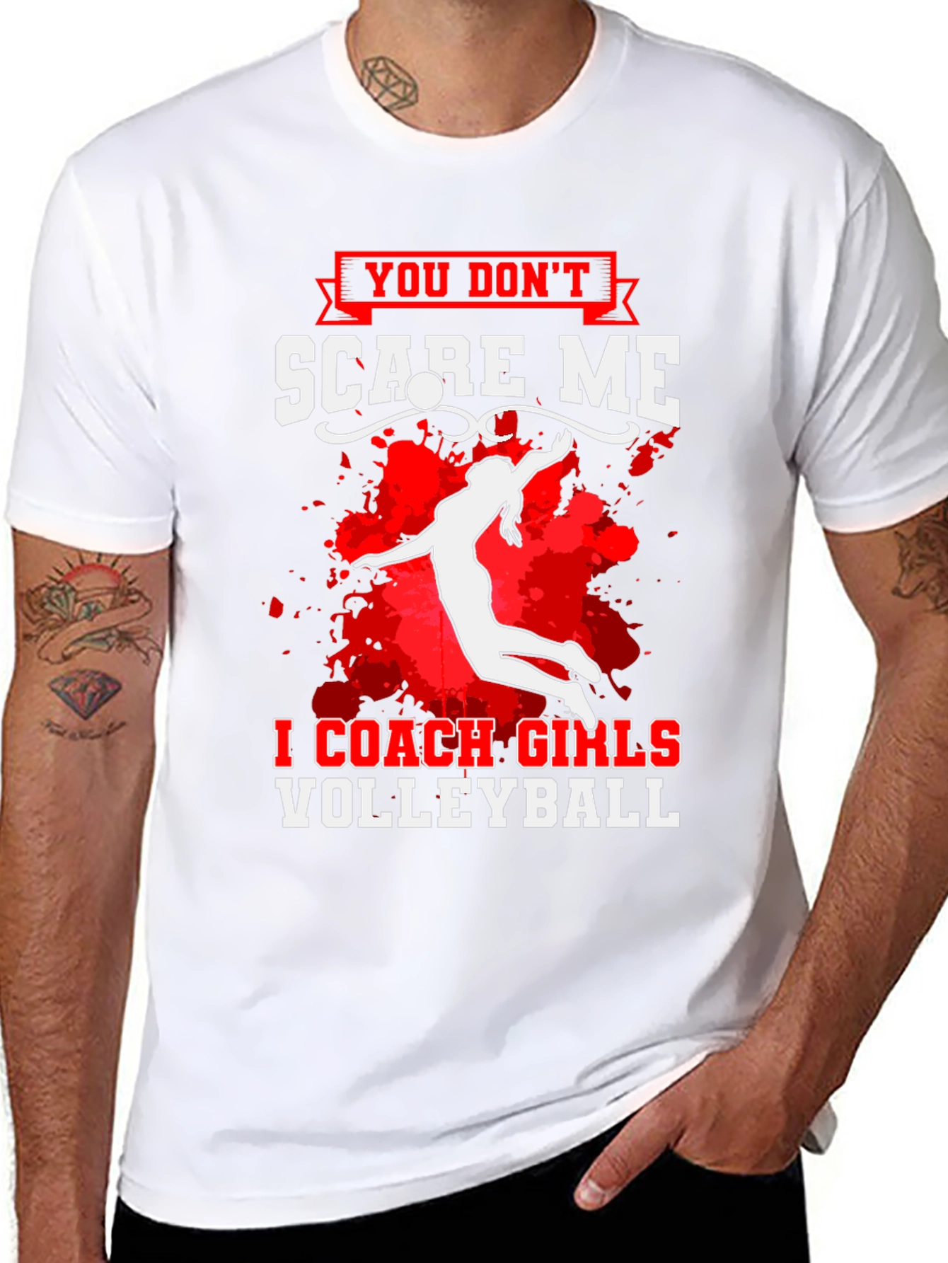 Coach Girls Volleyball Graphic T-Shirt