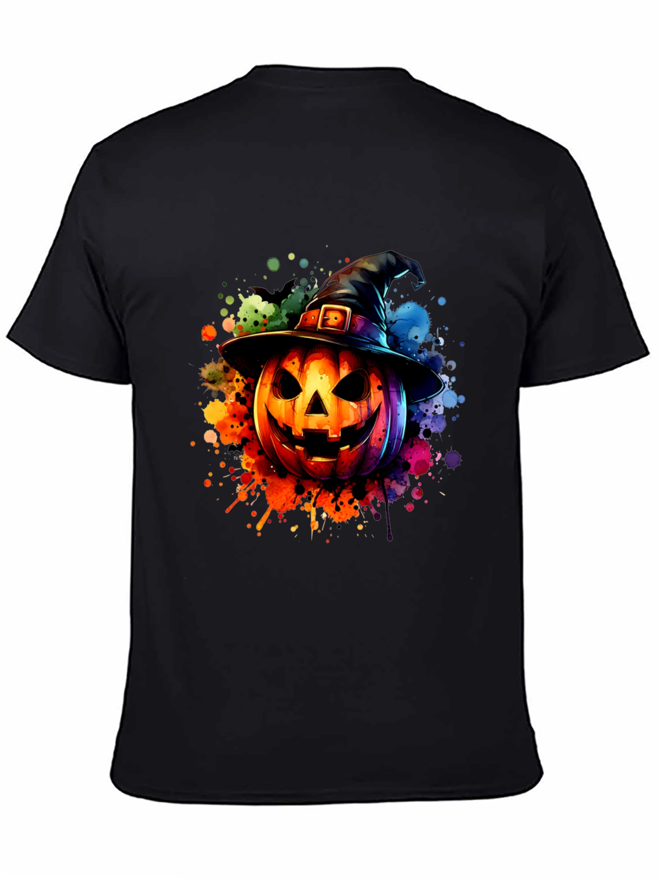 Halloween Pumpkin Witch Hat T-Shirt