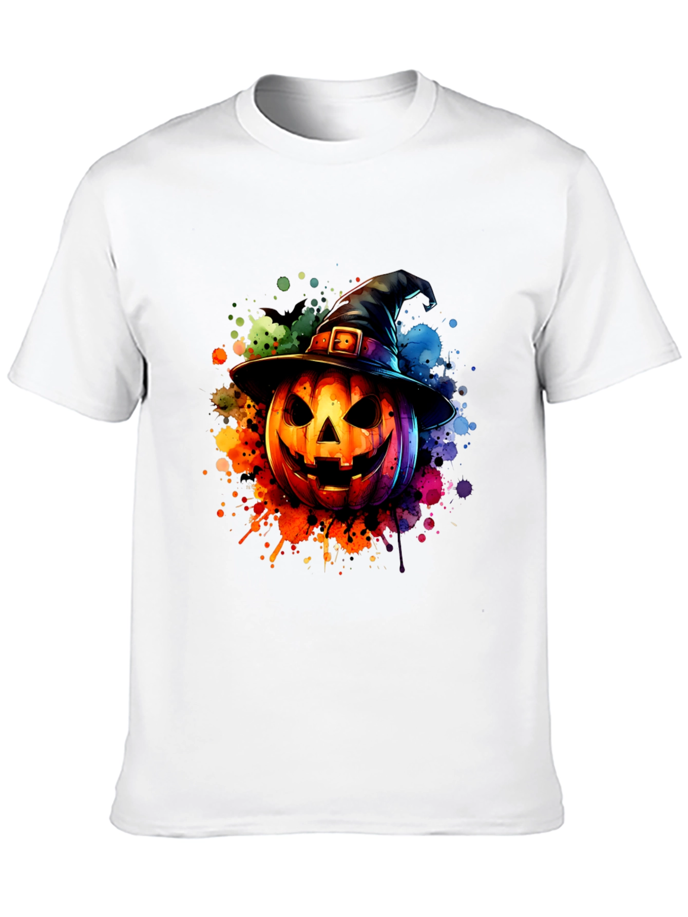 Halloween Pumpkin Witch Hat T-Shirt