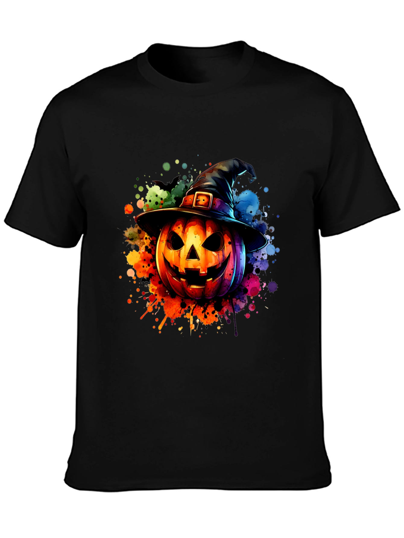 Halloween Pumpkin Witch Hat T-Shirt