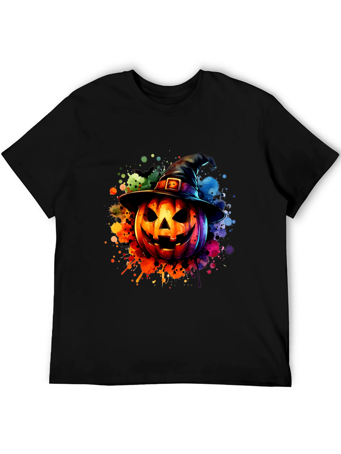 Halloween Pumpkin Witch Hat T-Shirt