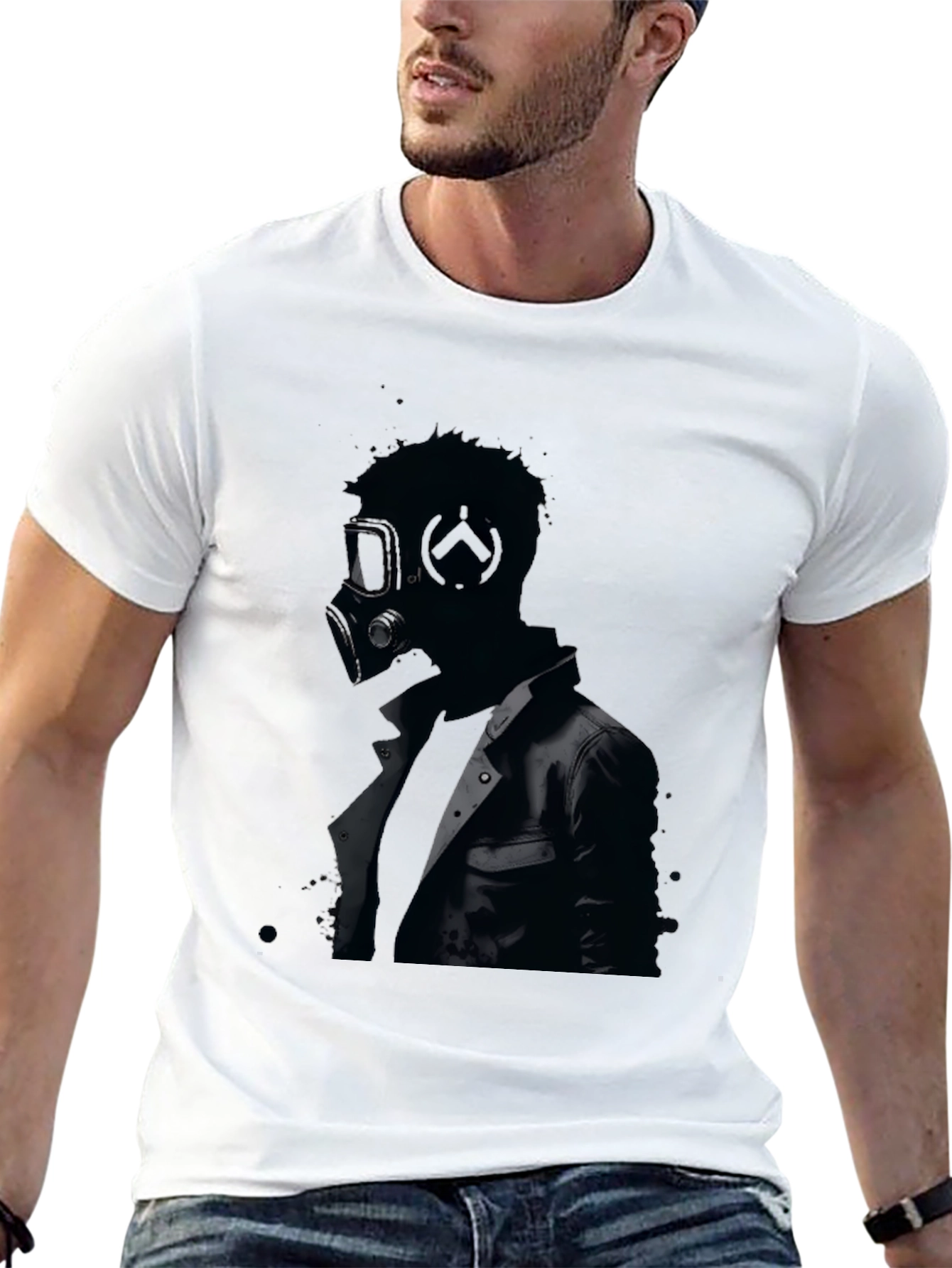 Gas Mask Graphic Tee - Mens Black T-Shirt