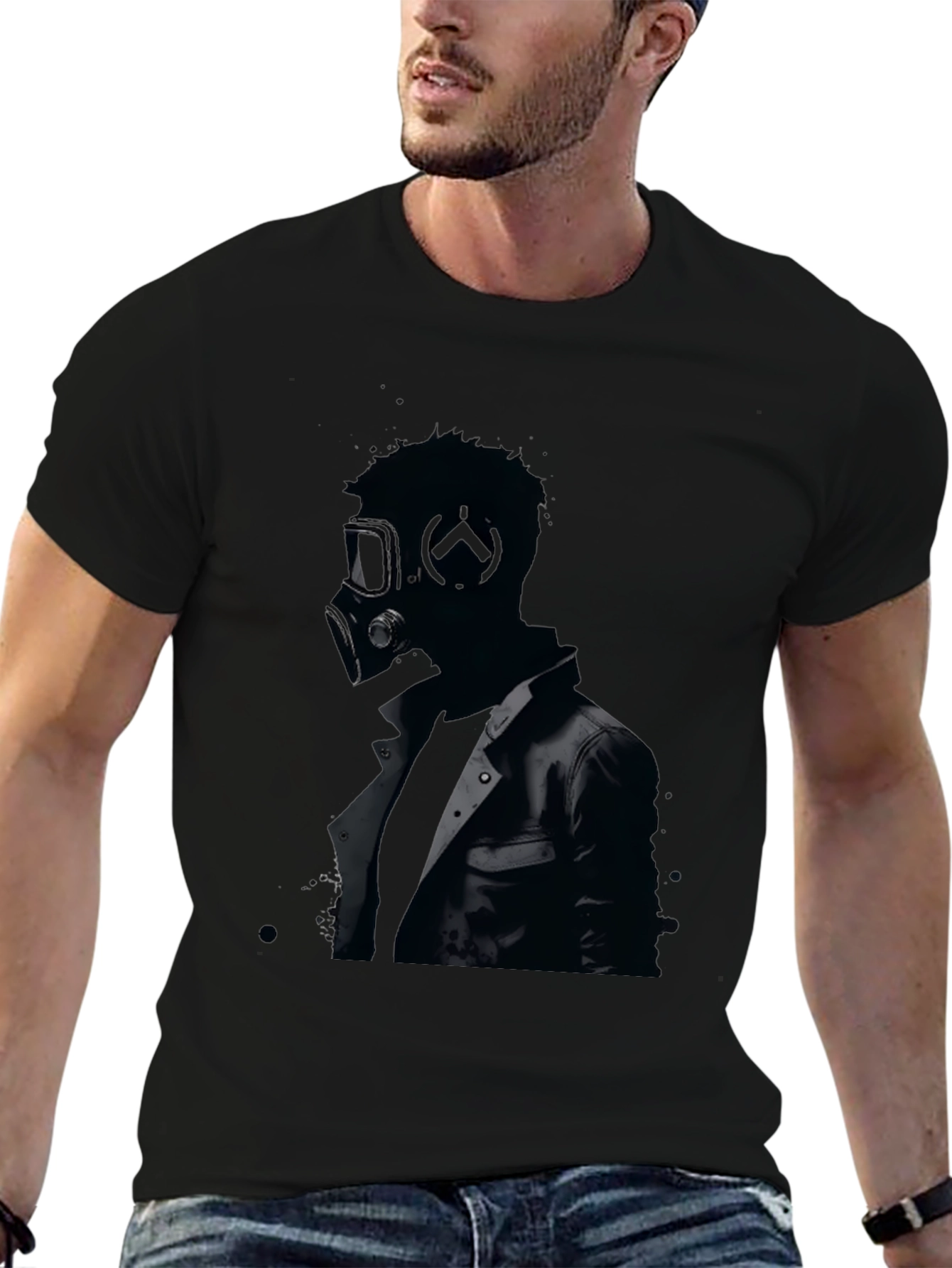 Gas Mask Graphic Tee - Mens Black T-Shirt