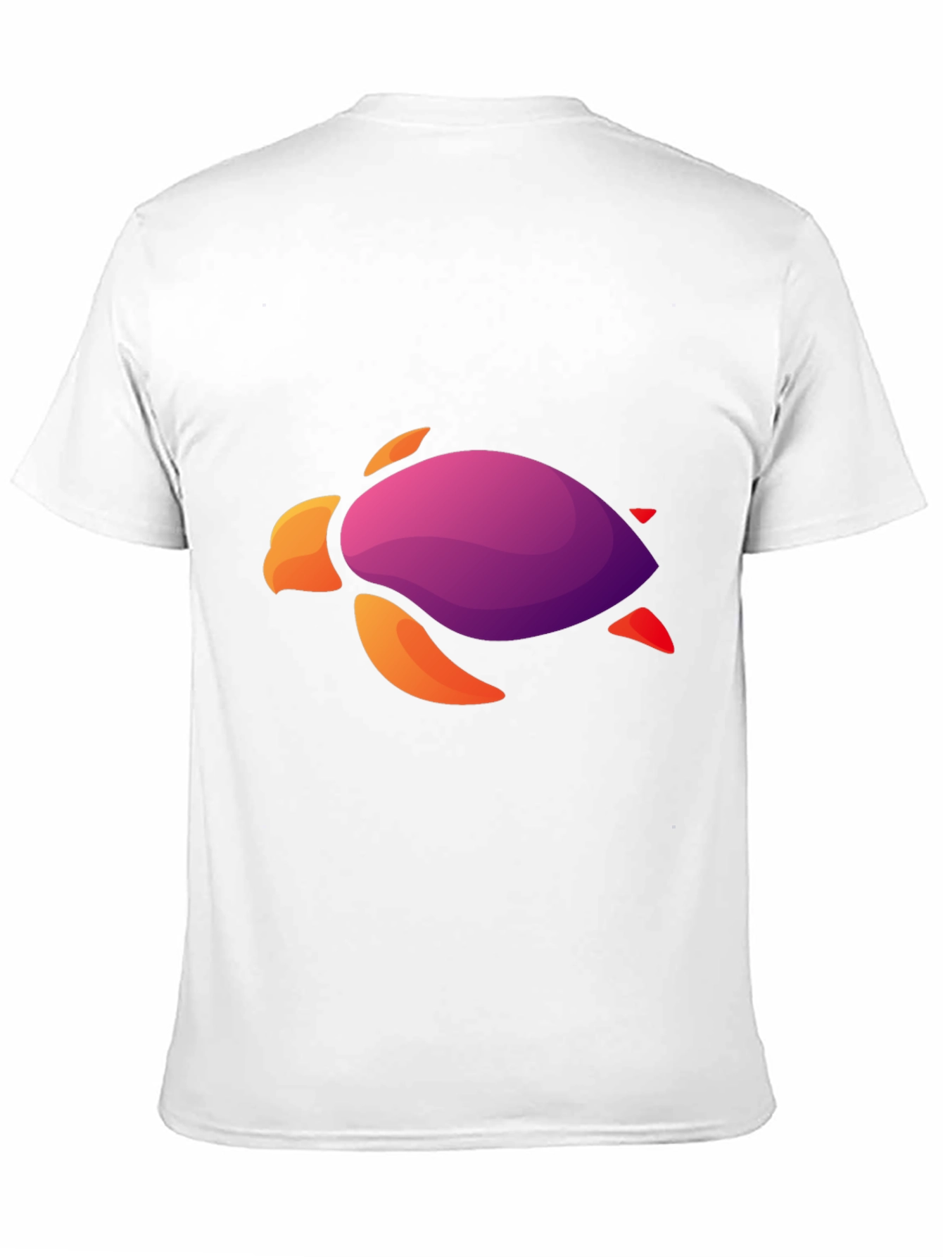 Gradient Turtle Graphic Tee - Cool Casual Style