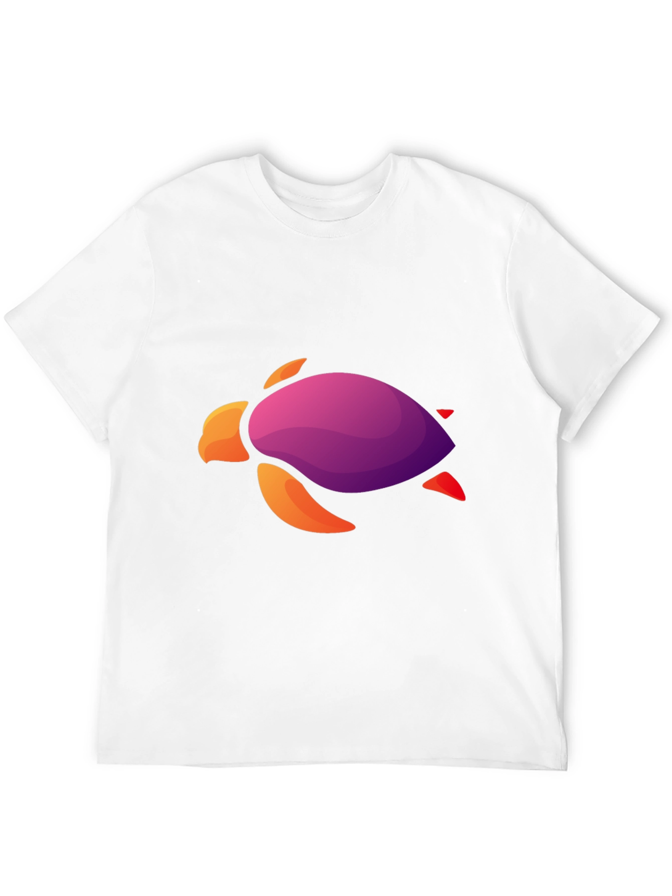 Gradient Turtle Graphic Tee - Cool Casual Style