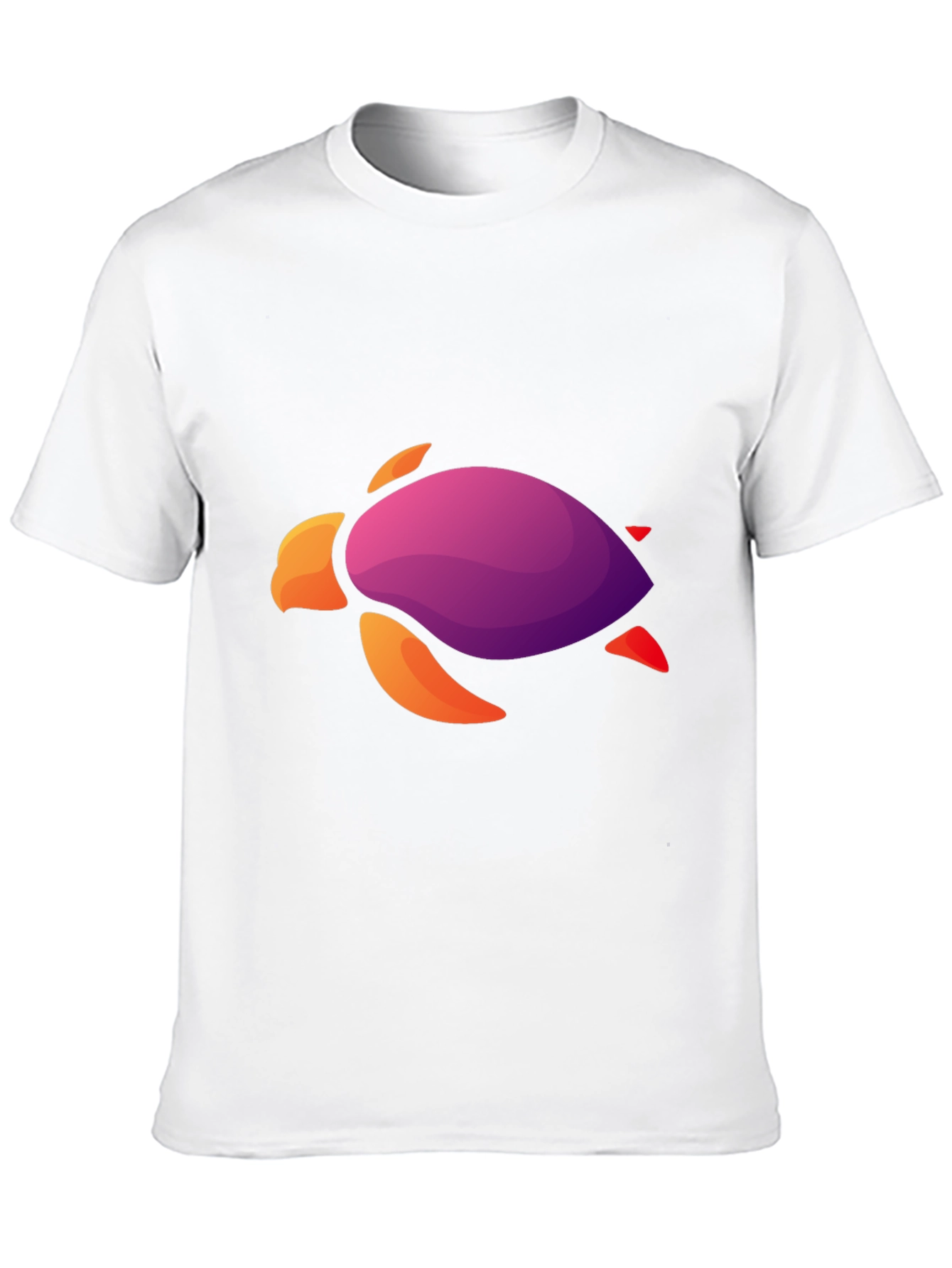 Gradient Turtle Graphic Tee - Cool Casual Style