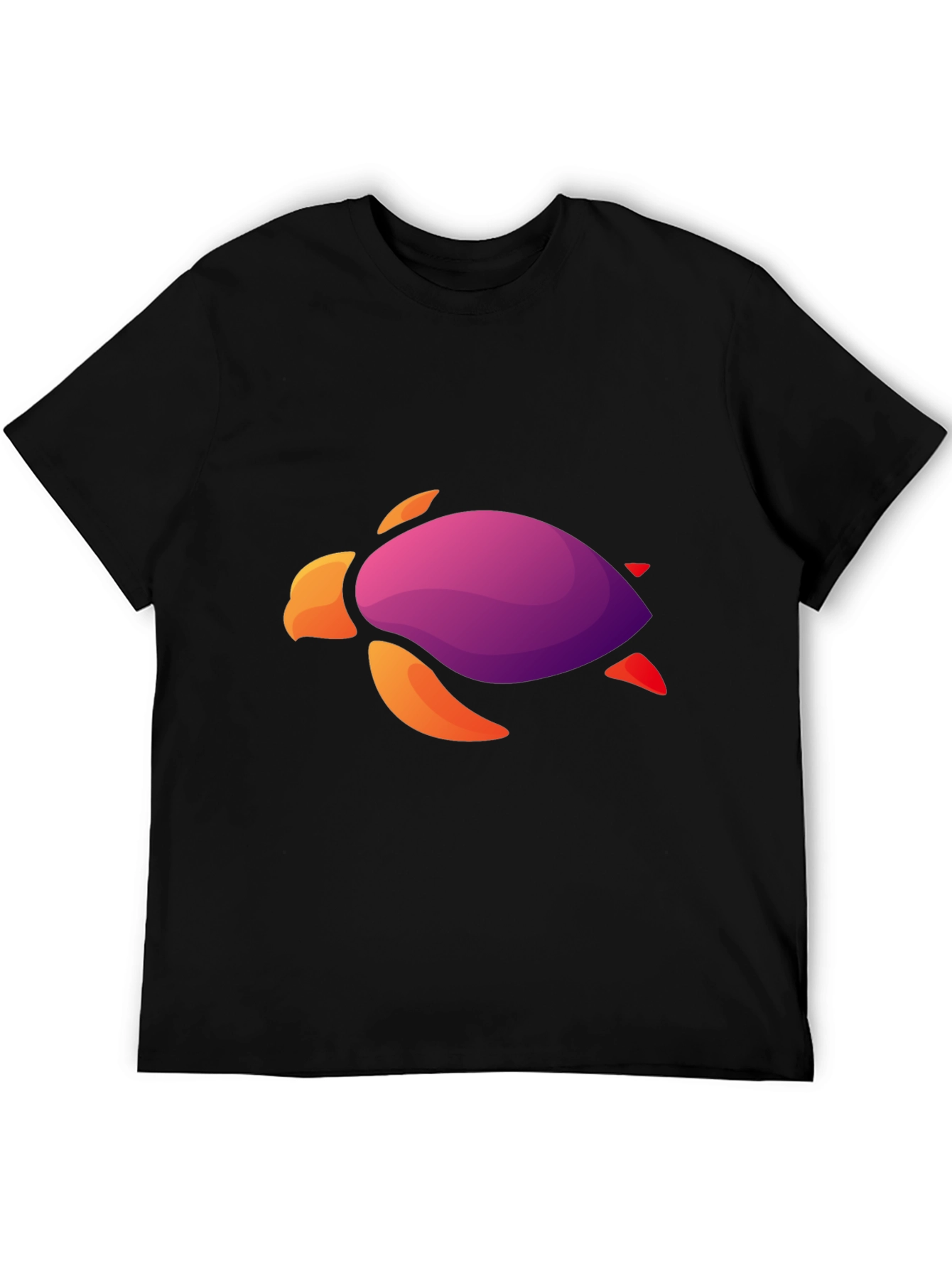 Gradient Turtle Graphic Tee - Cool Casual Style