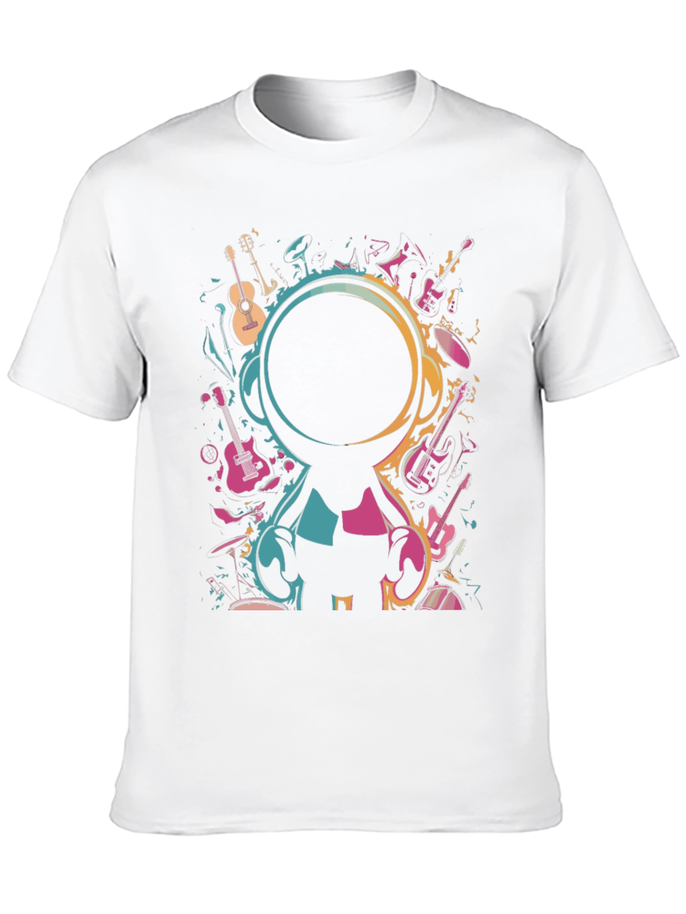 Music Lovers Black Graphic T-Shirt