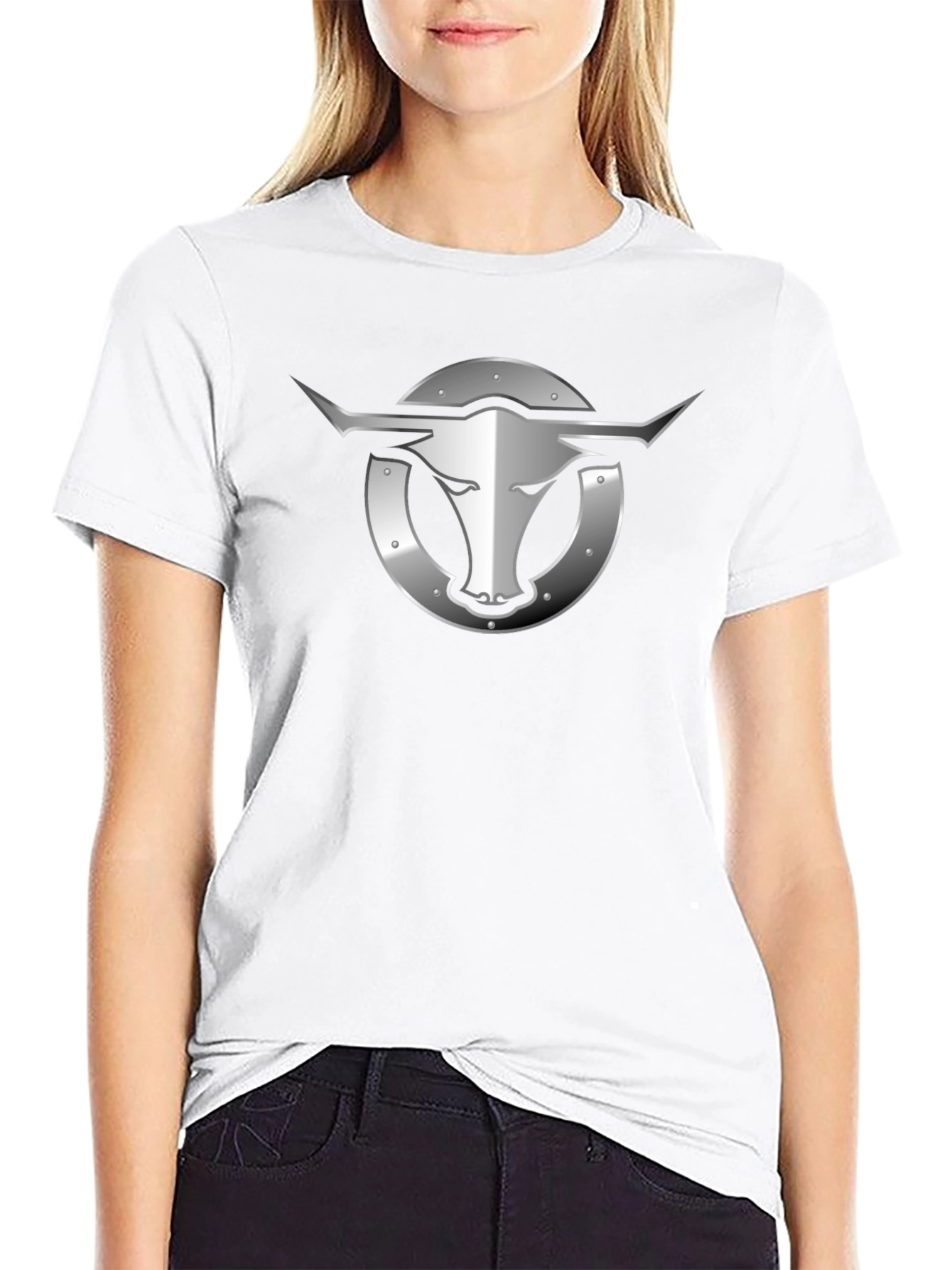 Bull Head Graphic Tee - Black