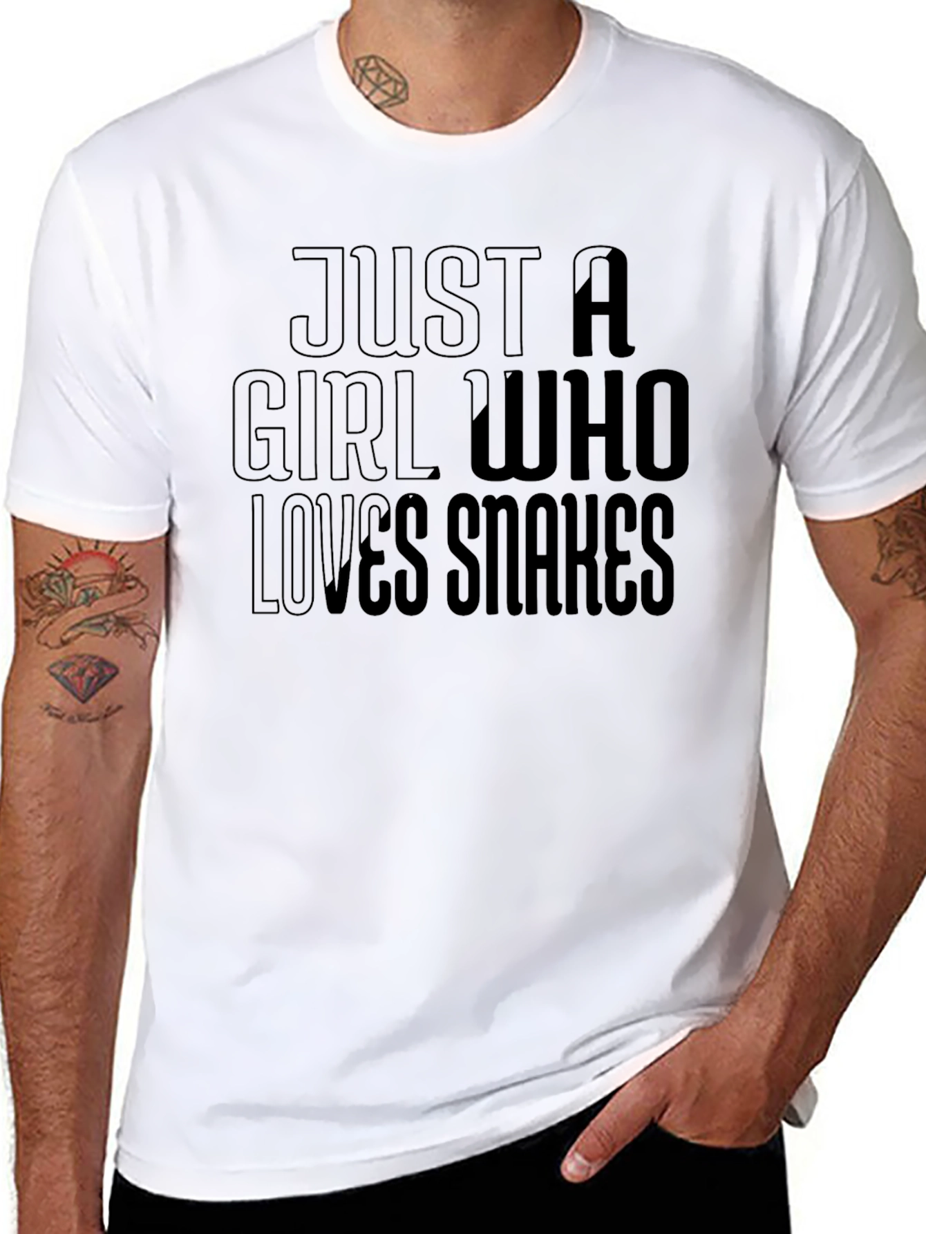 Just a Girl Who Loves Snakes T-Shirt