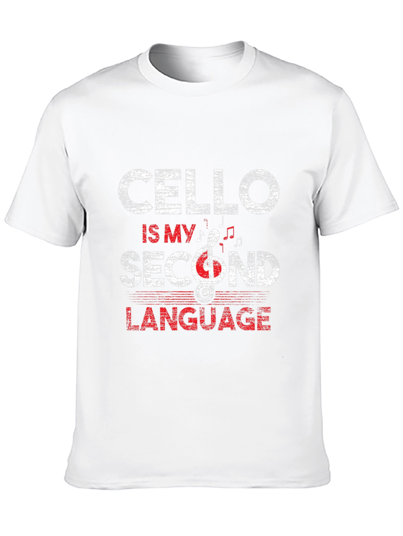 Cello is My Second Language Black T-Shirt