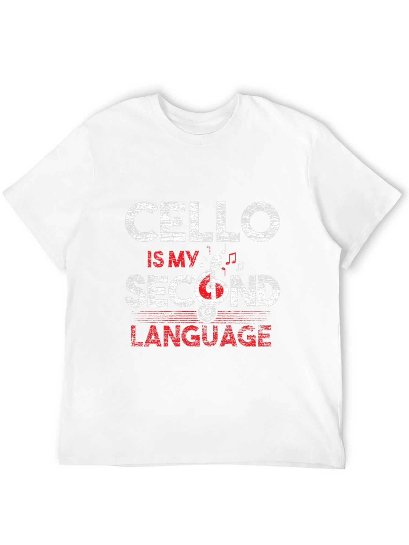 Cello is My Second Language Black T-Shirt