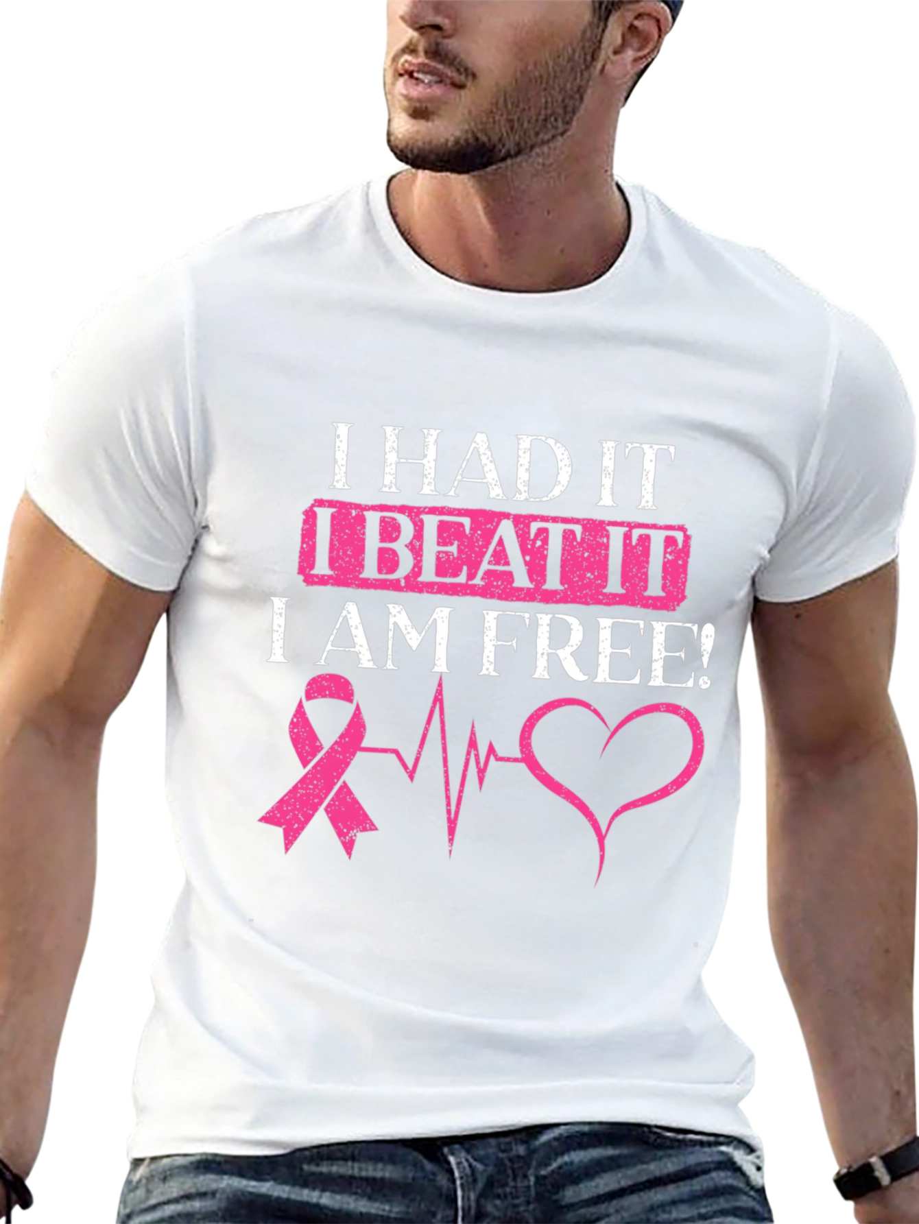 I Beat It Breast Cancer Awareness T-Shirt