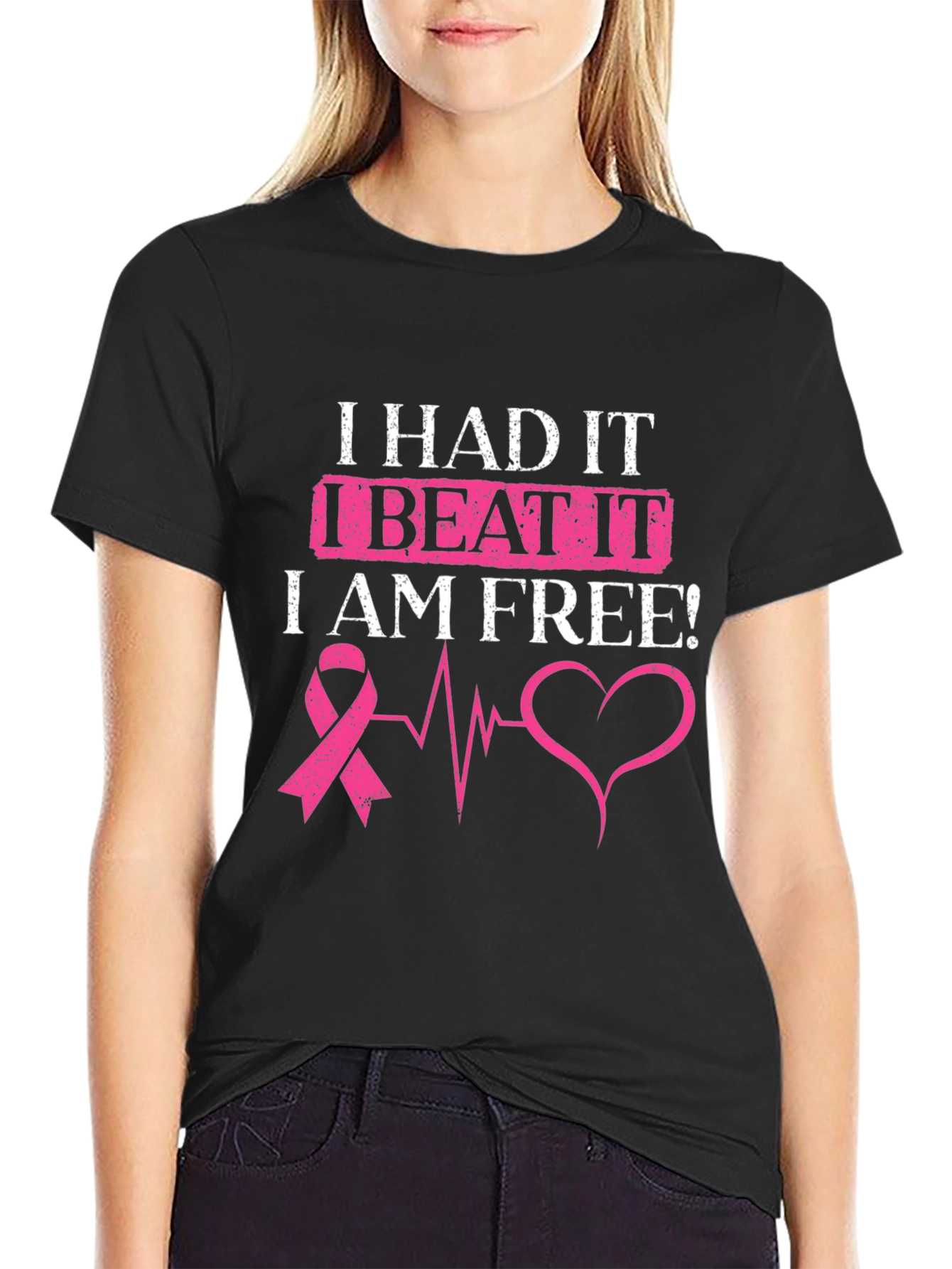 I Beat It Breast Cancer Awareness T-Shirt
