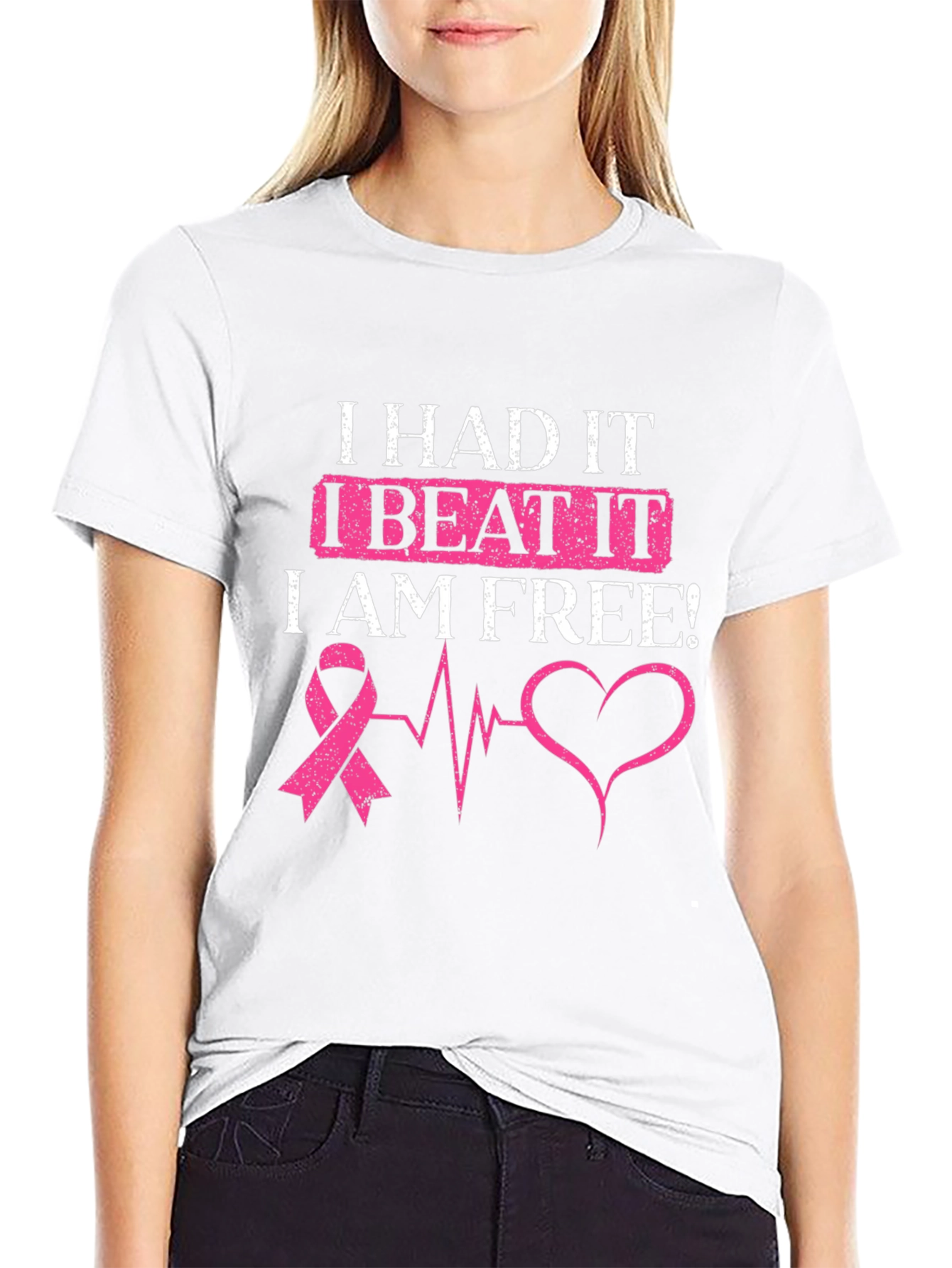 I Beat It Breast Cancer Awareness T-Shirt