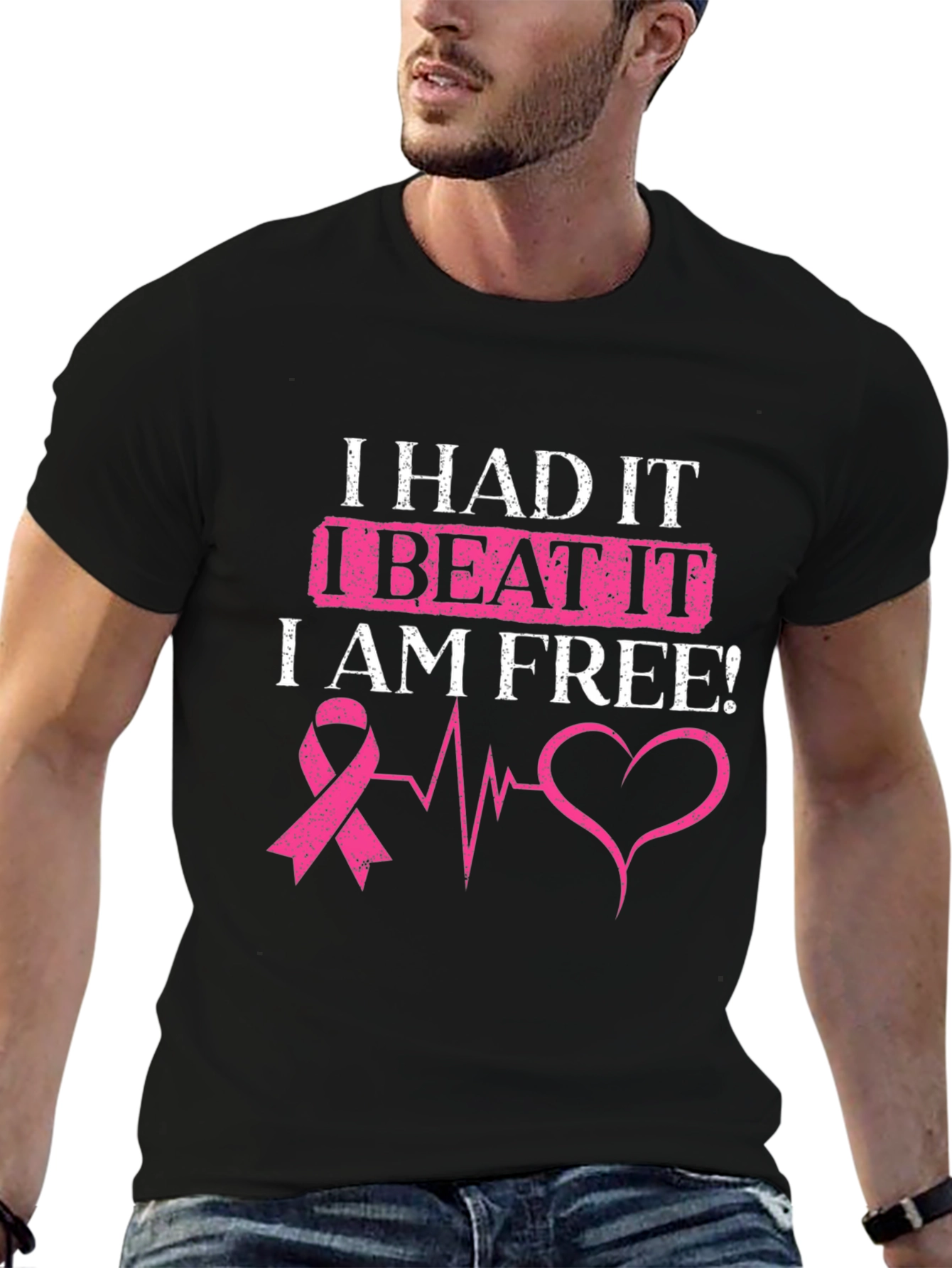 I Beat It Breast Cancer Awareness T-Shirt