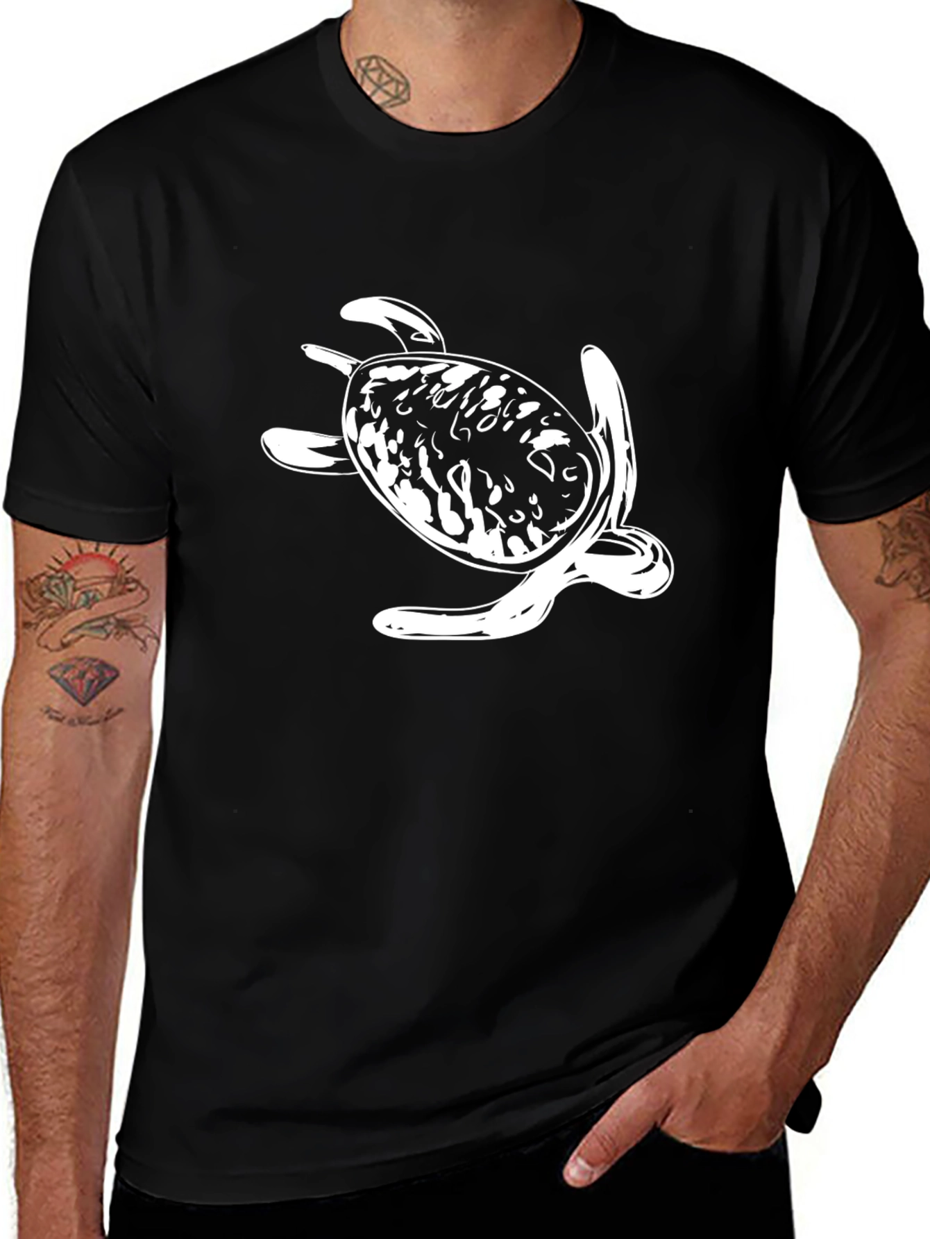 Turtle Graphic Tee - Black T-Shirt