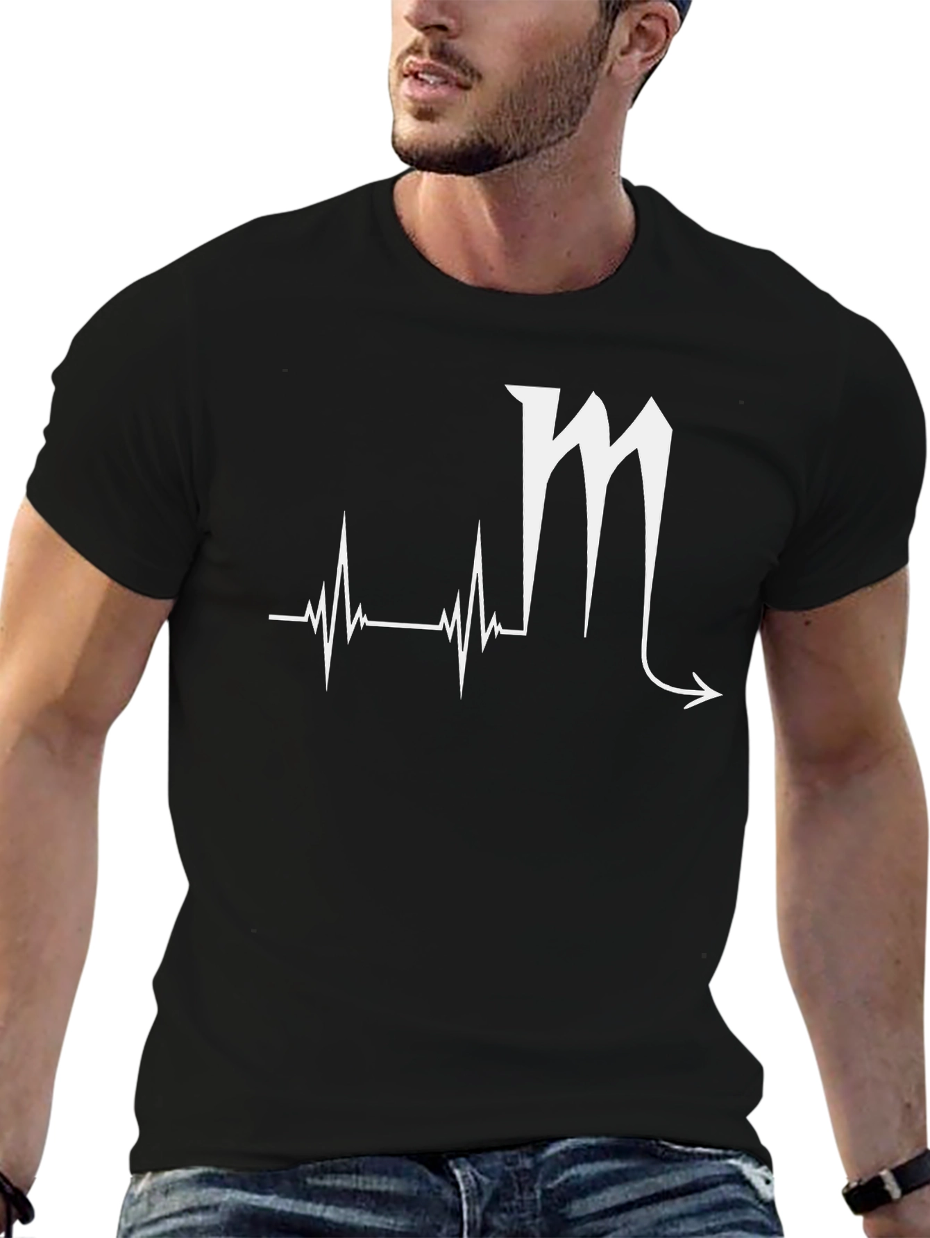 Scorpio Zodiac Sign Heartbeat T-Shirt
