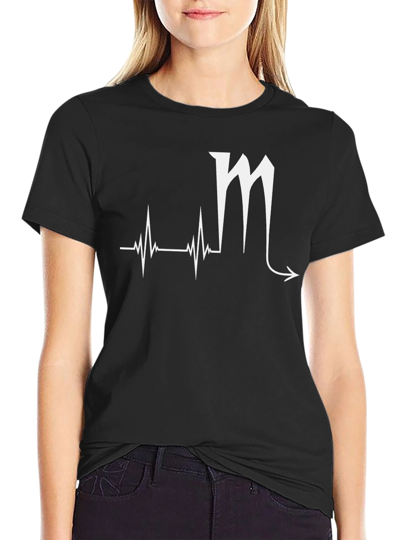 Scorpio Zodiac Sign Heartbeat T-Shirt