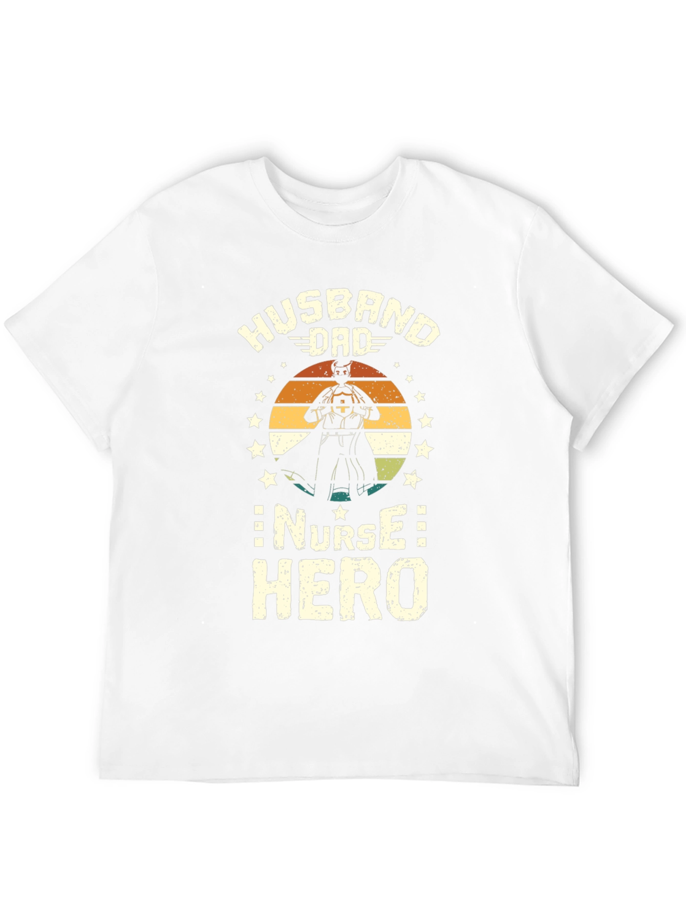 Husband Dad Nurse Hero Graphic Tee