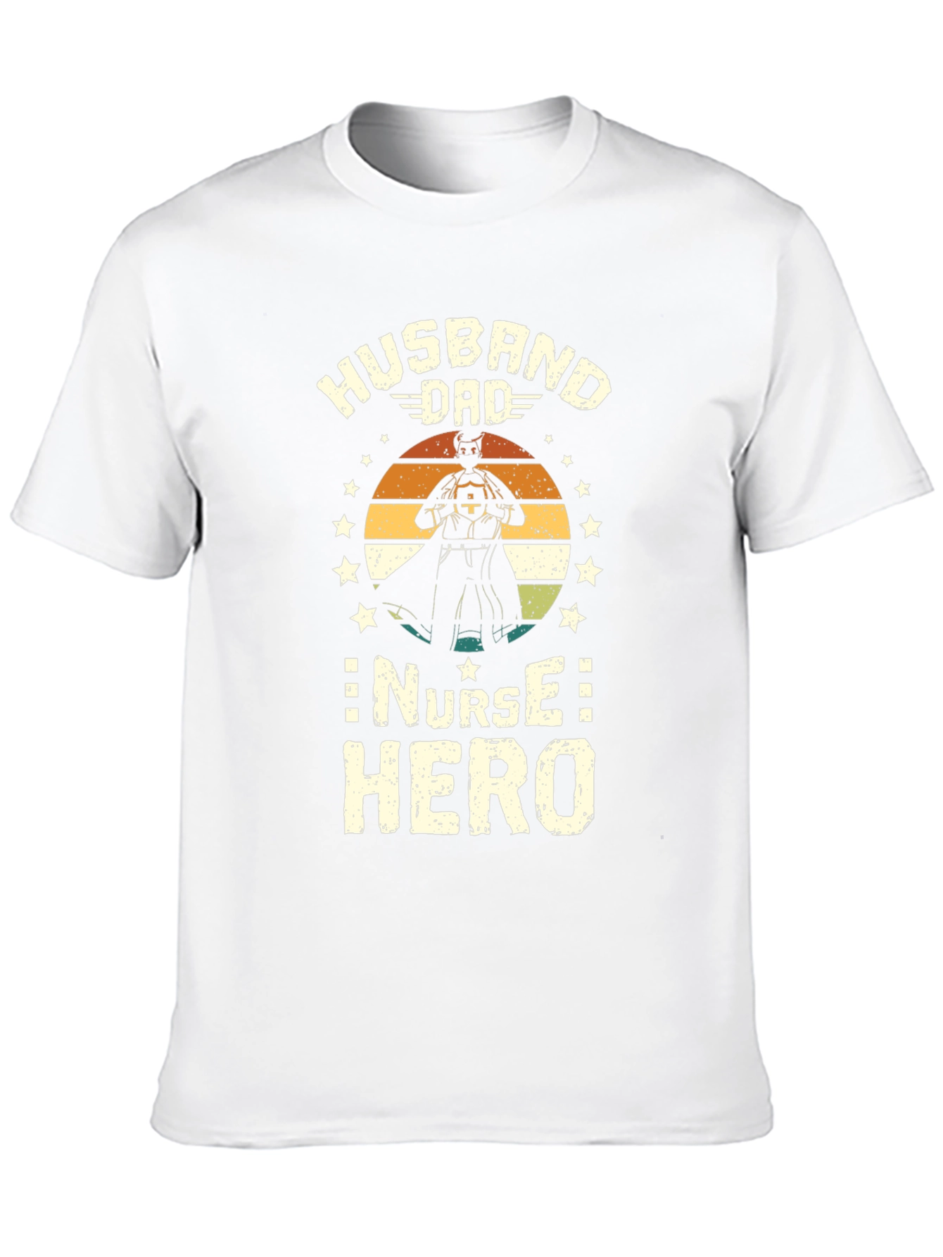 Husband Dad Nurse Hero Graphic Tee