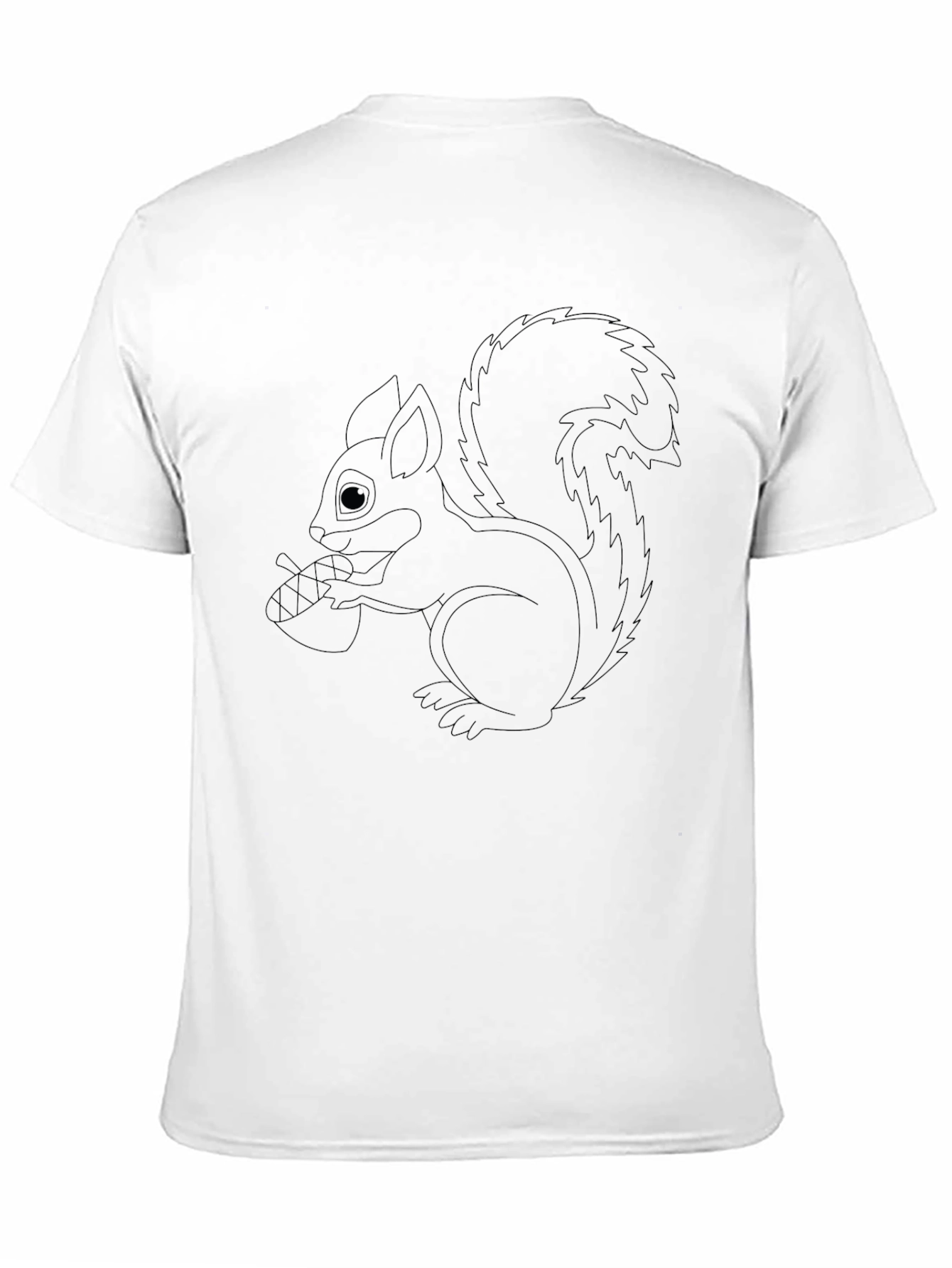 Squirrel Graphic Tee - Black Cotton Blend