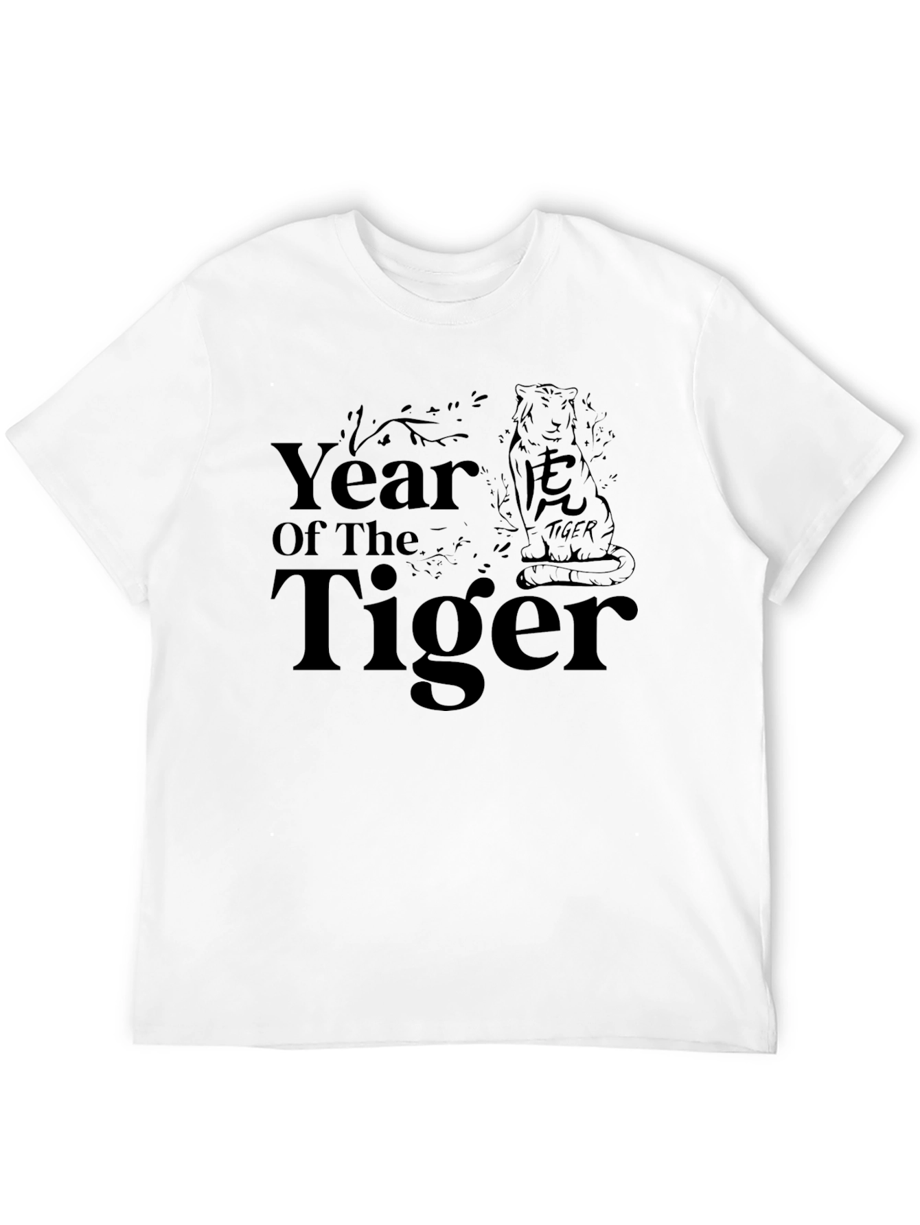 Year of the Tiger Graphic T-Shirt - Black