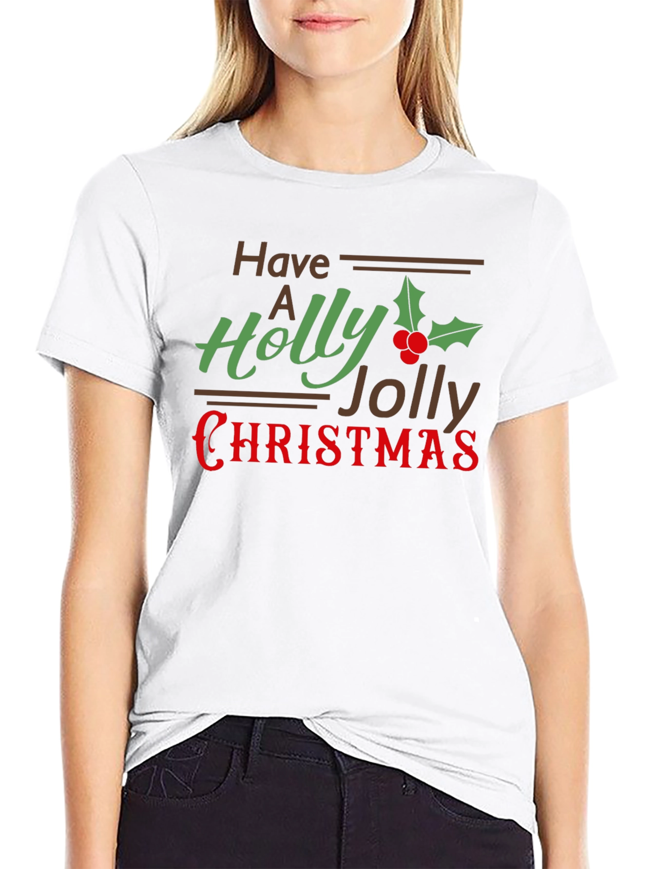 Holly Jolly Christmas Graphic Tee