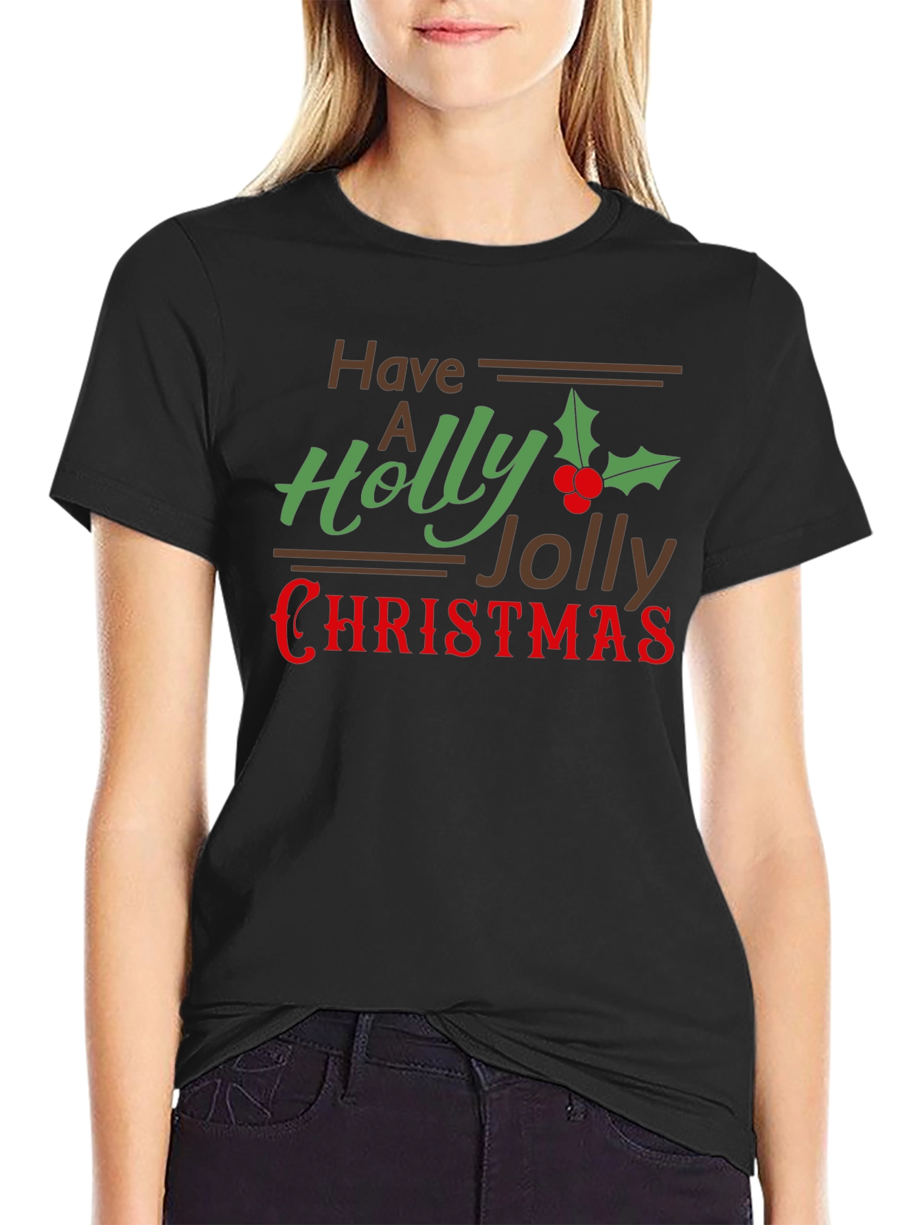 Holly Jolly Christmas Graphic Tee