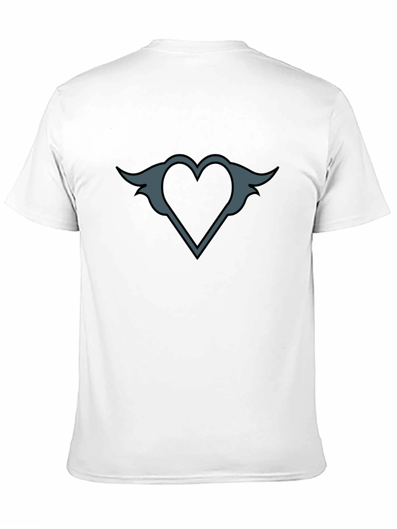 Heart With Wings Graphic Black T-Shirt