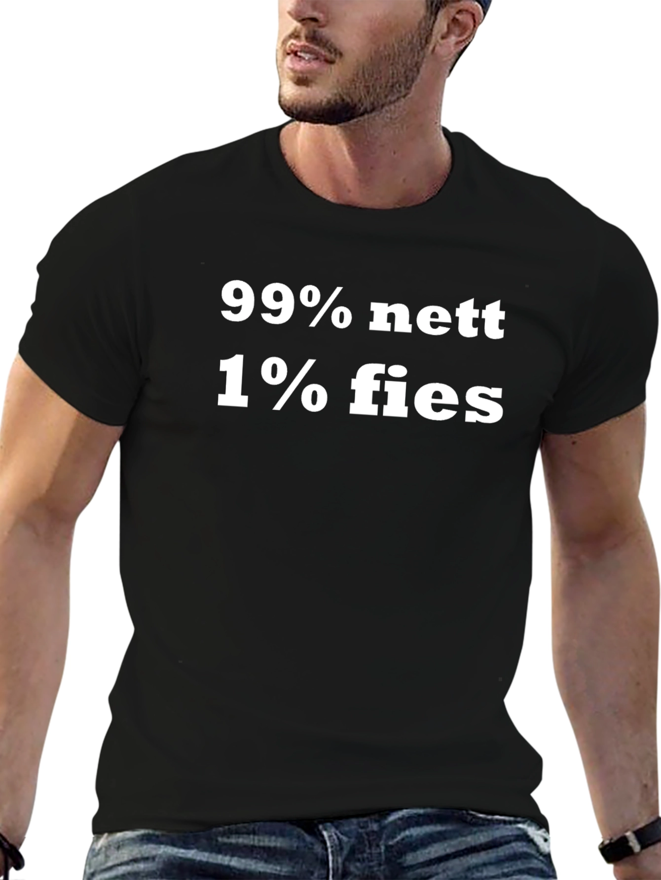 Funny 99% Nett 1% Fies Graphic T-Shirt
