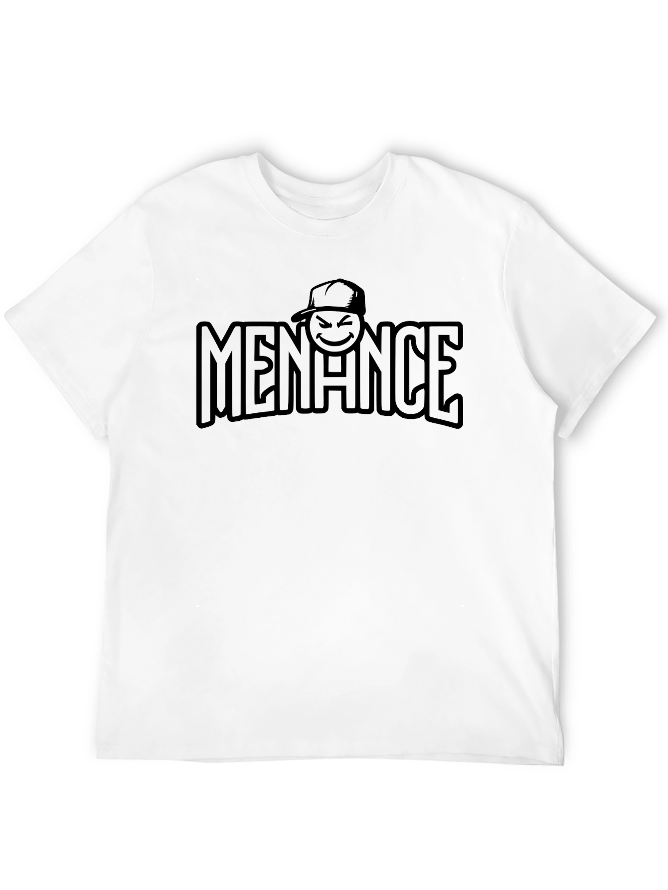 Menace Graphic Tee - Black Crew Neck T-Shirt
