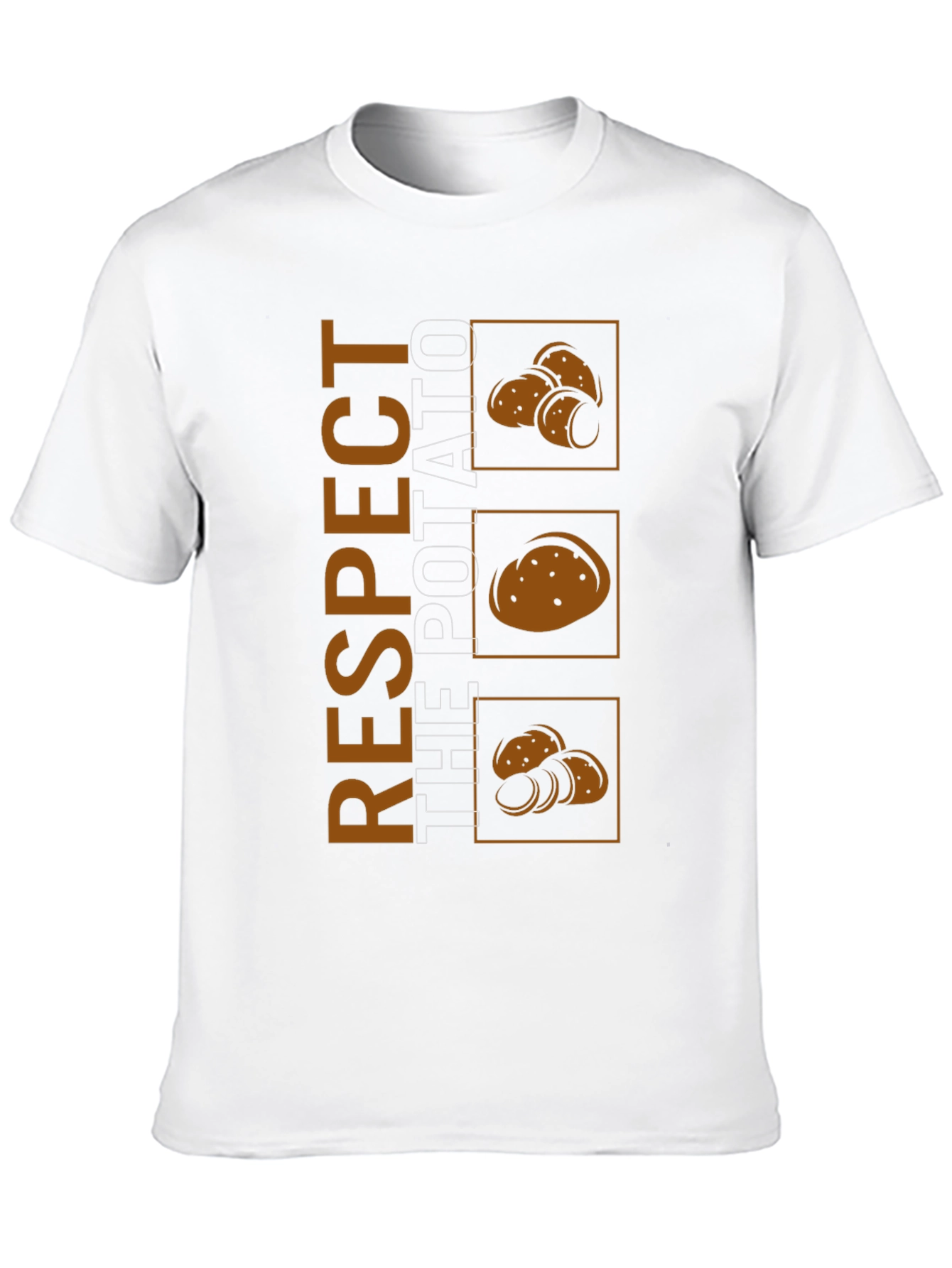 Respect The Potato Graphic Tee - Black