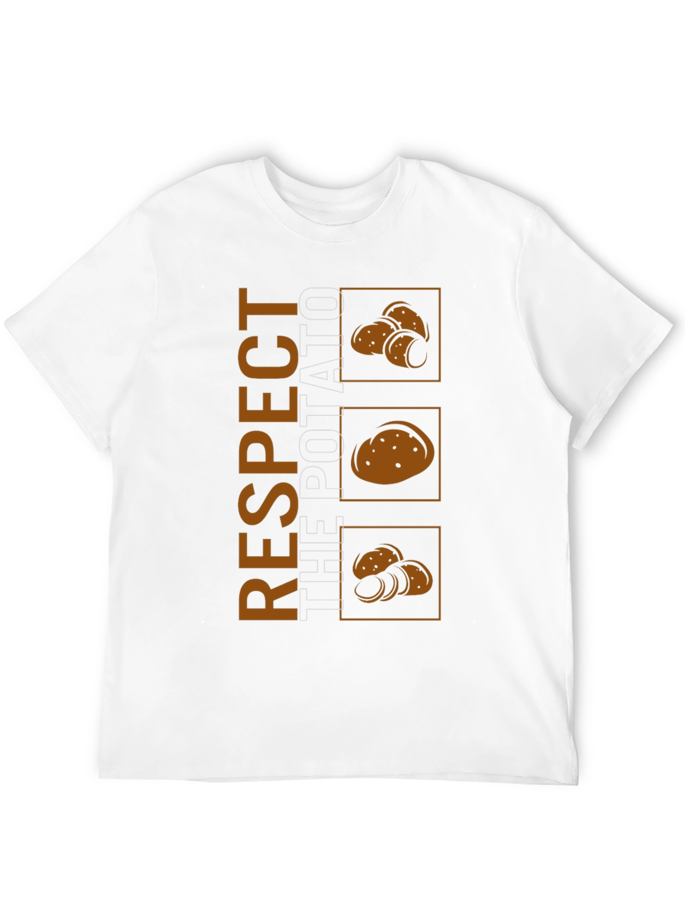 Respect The Potato Graphic Tee - Black