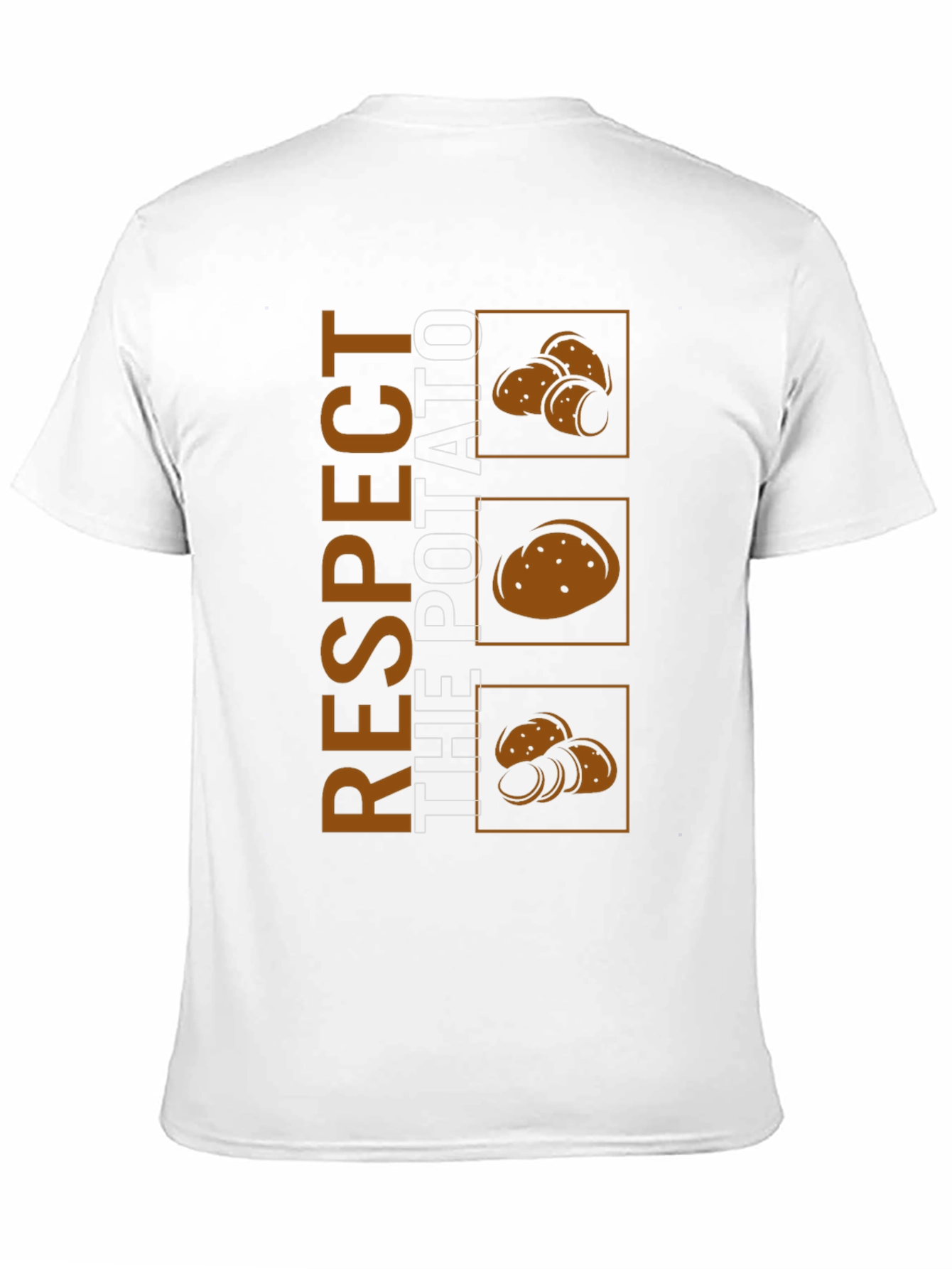 Respect The Potato Graphic Tee - Black