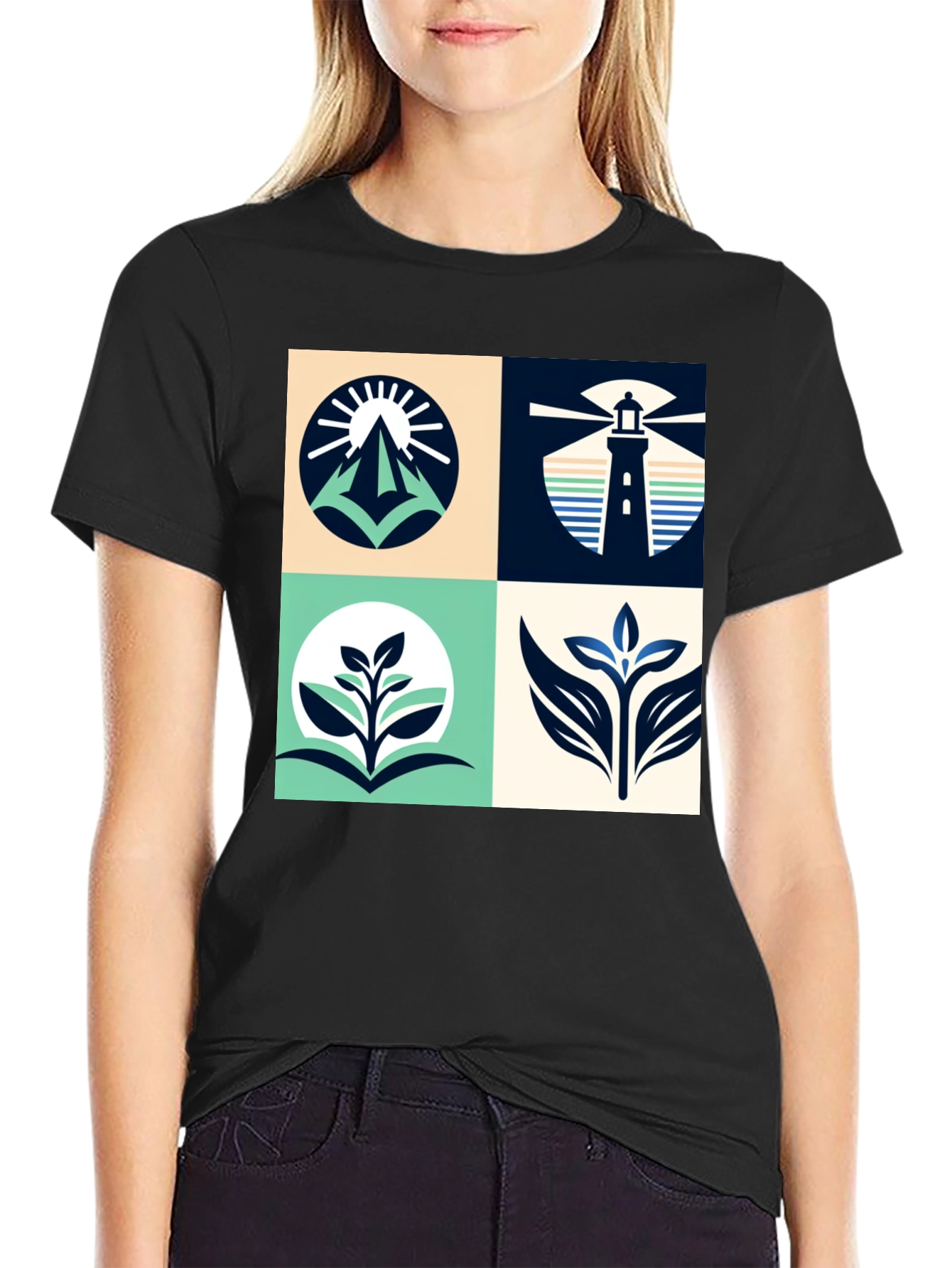 Nature Inspired Graphic Tee - Modern Design
