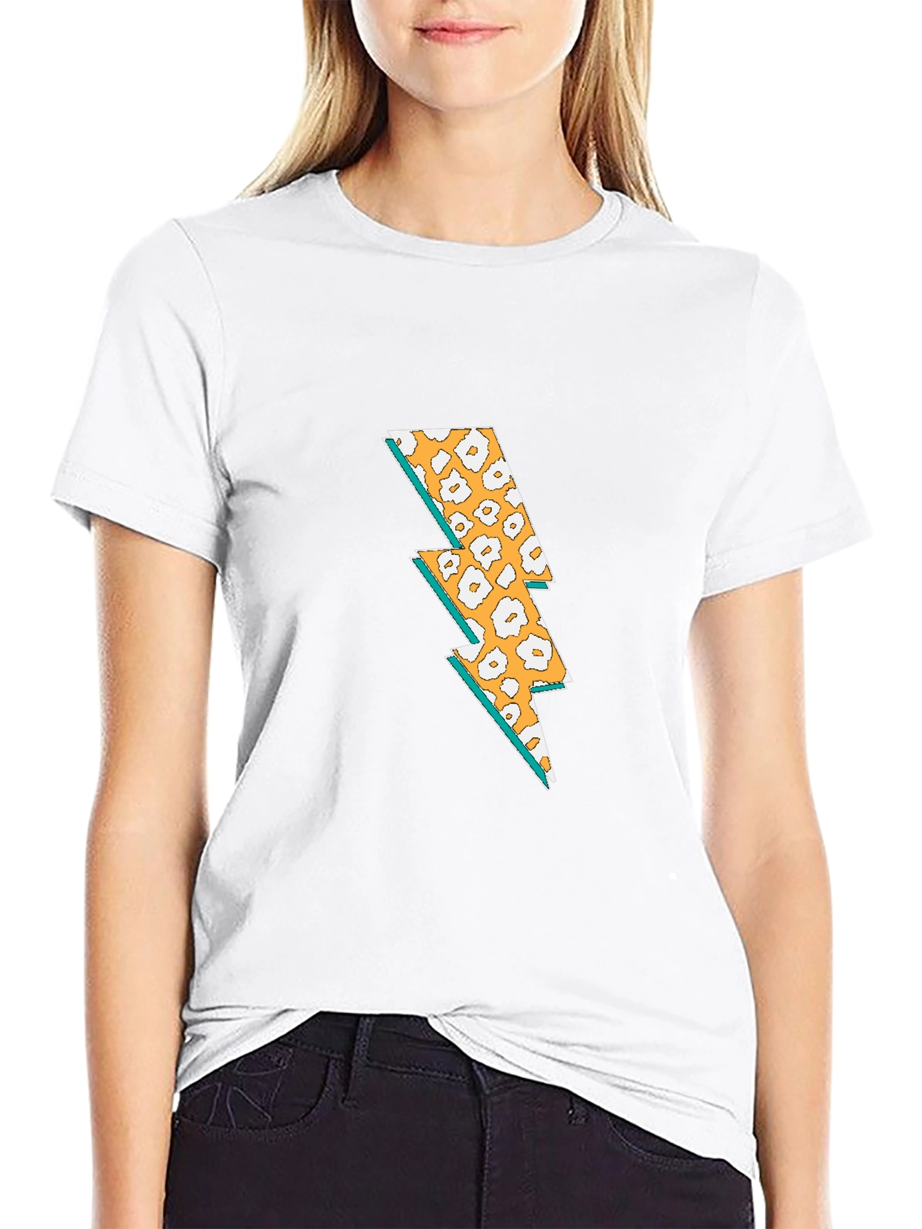 Leopard Lightning Bolt Graphic Tee