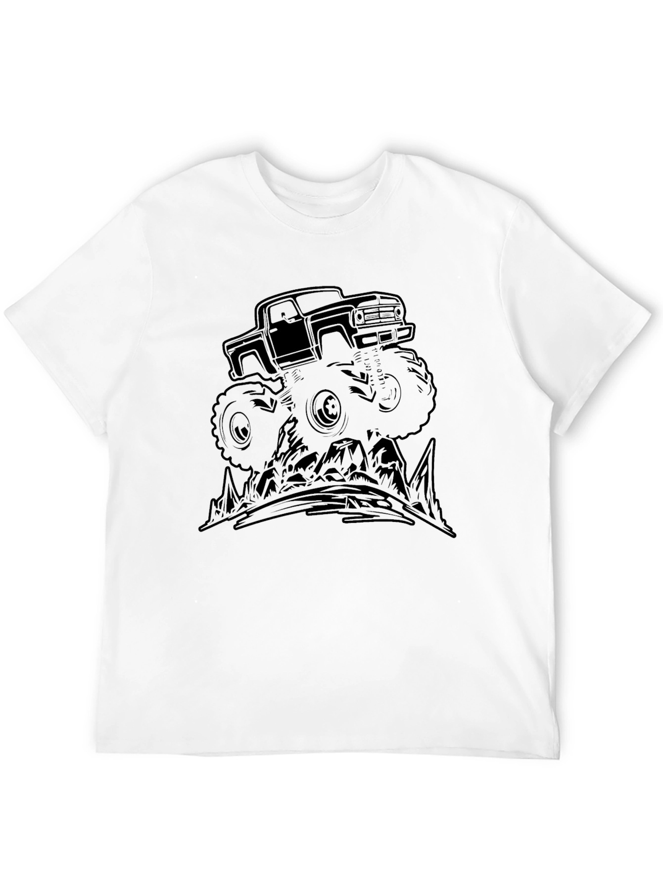 Monster Truck Graphic Tee - Black