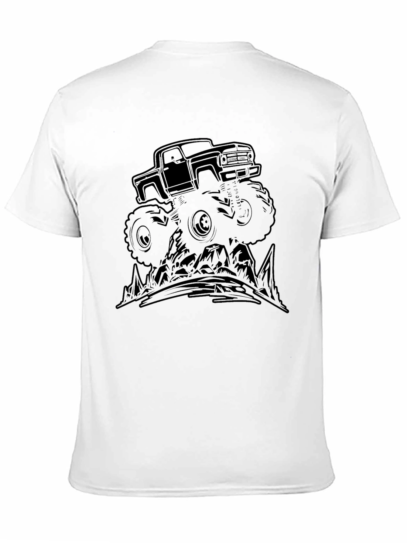 Monster Truck Graphic Tee - Black