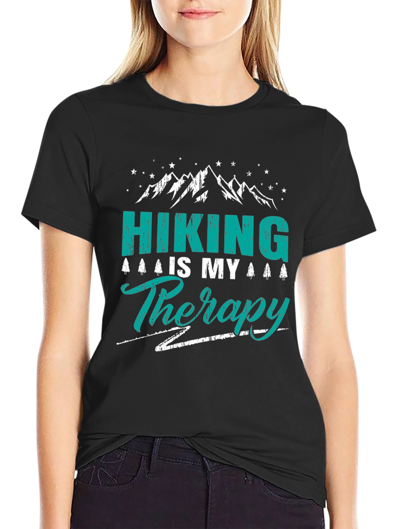 Hiking is My Therapy Graphic Tee