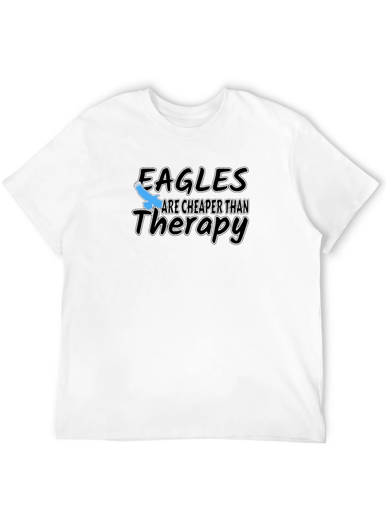 Eagles Cheaper Than Therapy Black T-Shirt