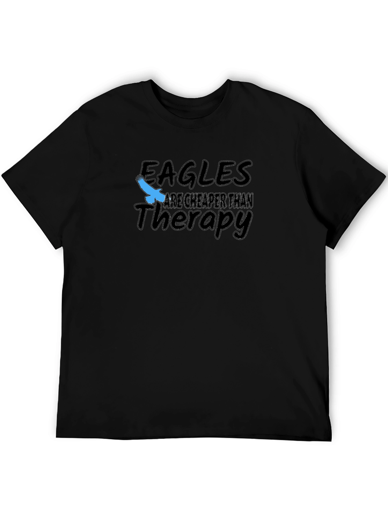 Eagles Cheaper Than Therapy Black T-Shirt