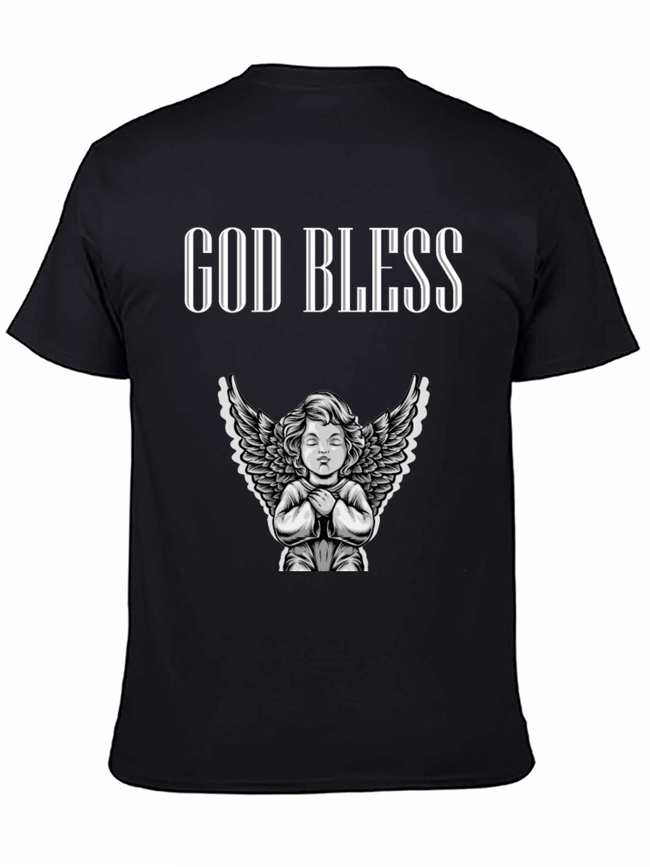 God Bless Angel Graphic T-Shirt - Unisex