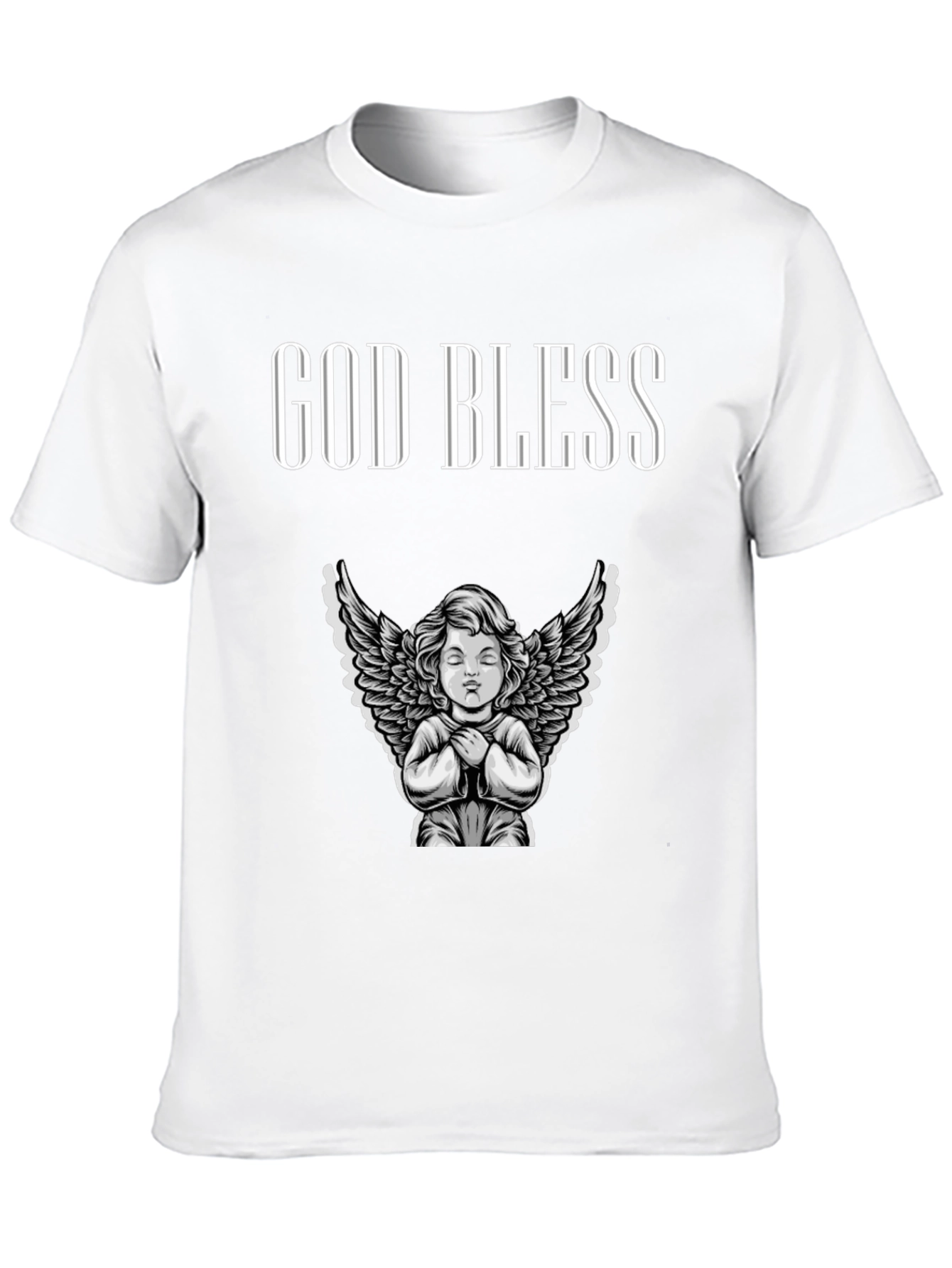 God Bless Angel Graphic T-Shirt - Unisex