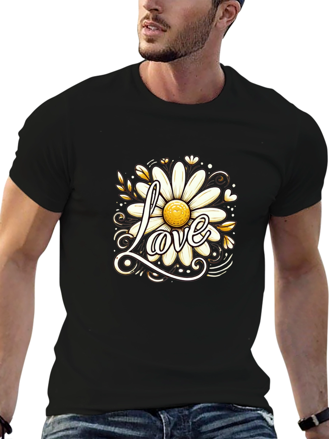 Love Daisy T-Shirt - Stylish Floral Tee
