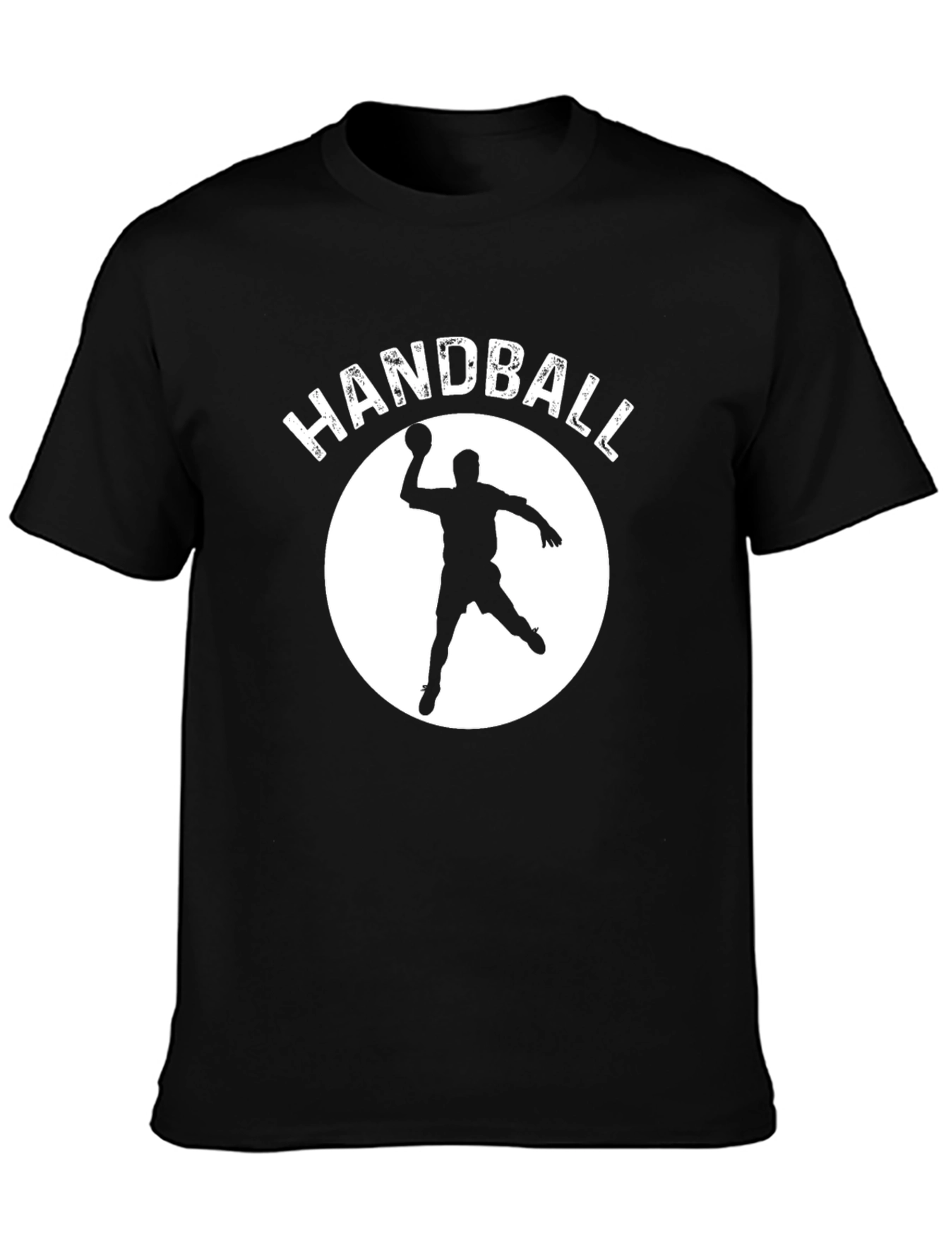 Handball Player Graphic Tee - Black T-Shirt