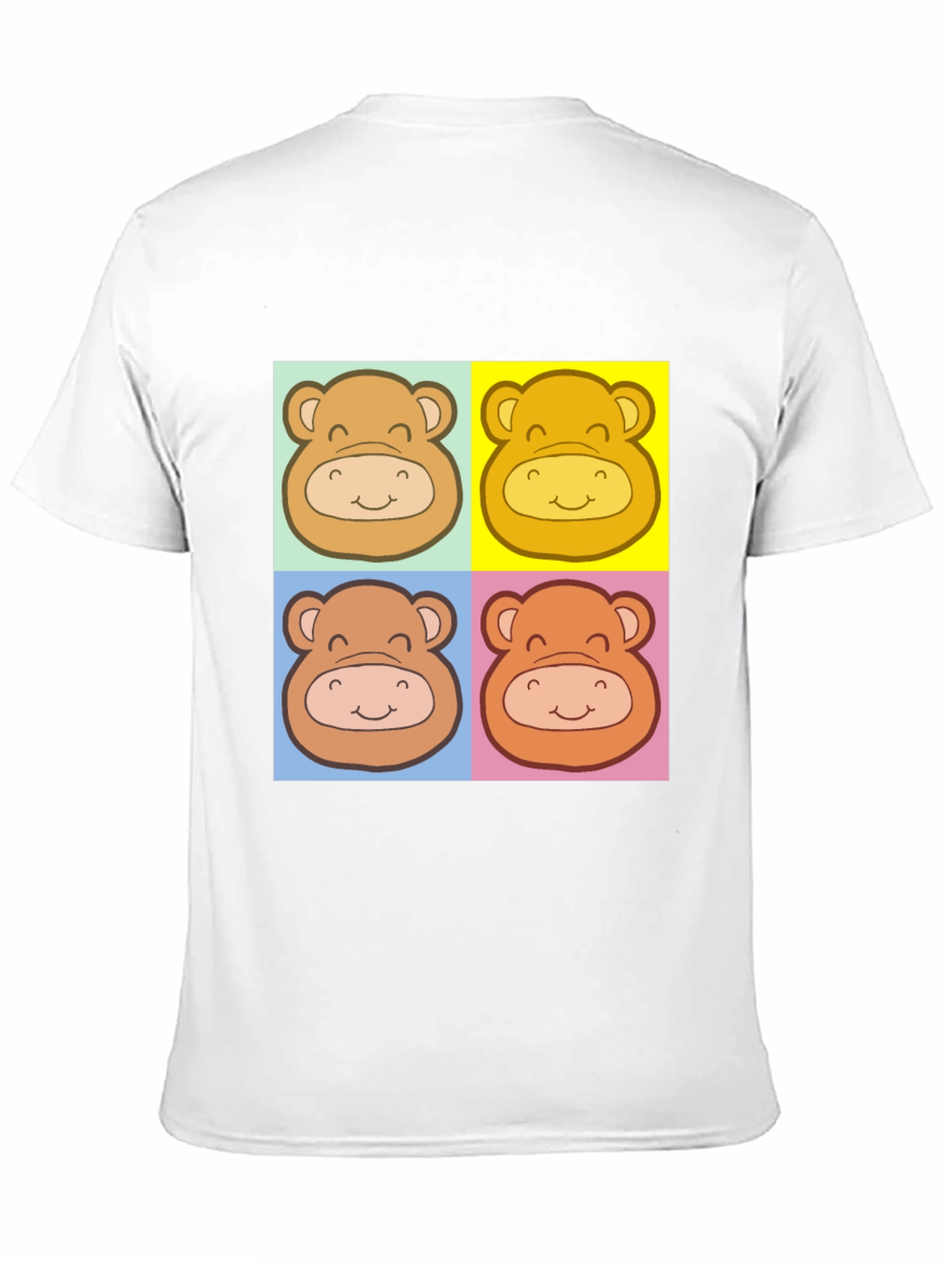 Cute Bear Graphic Black T-Shirt
