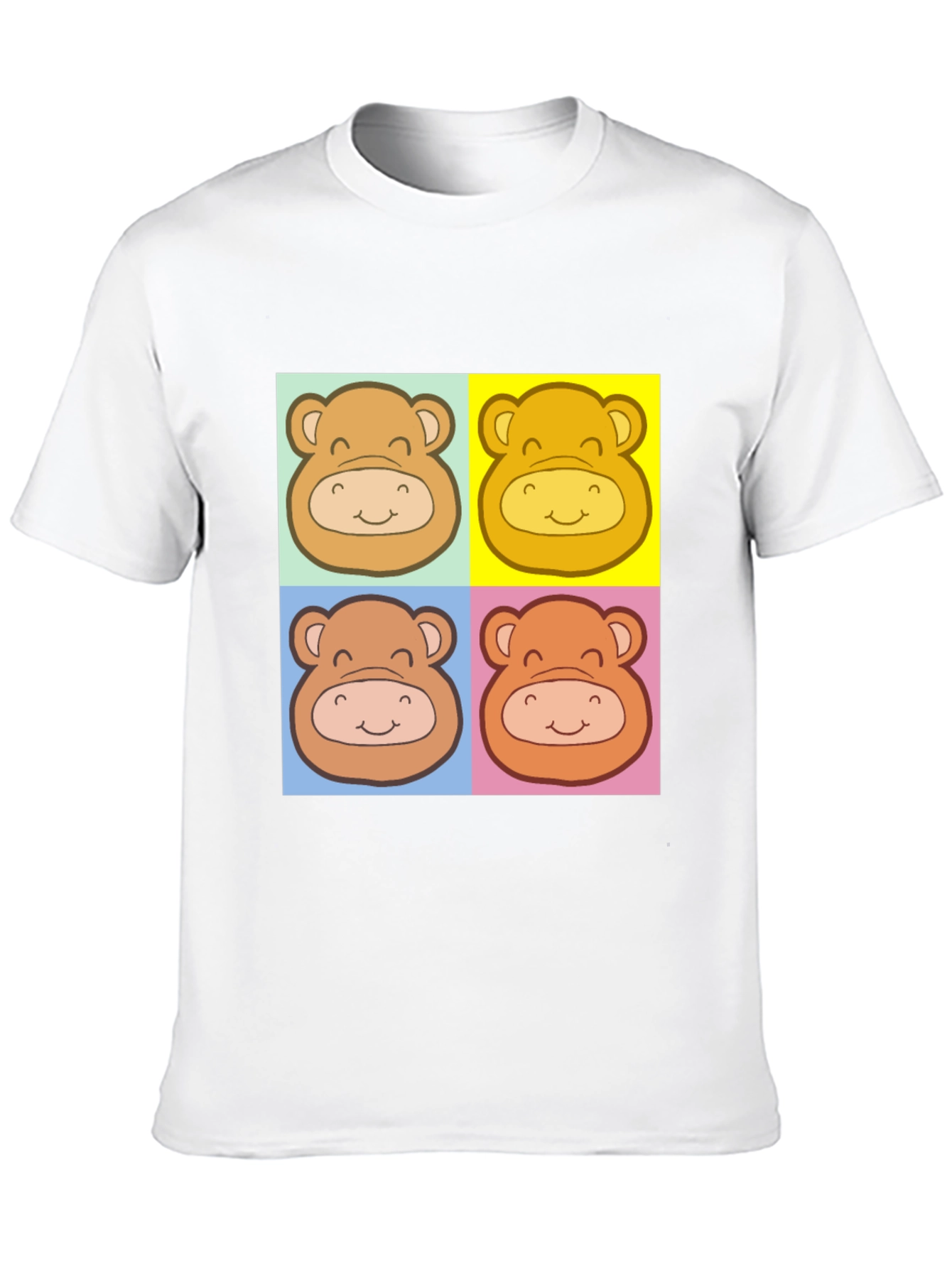 Cute Bear Graphic Black T-Shirt